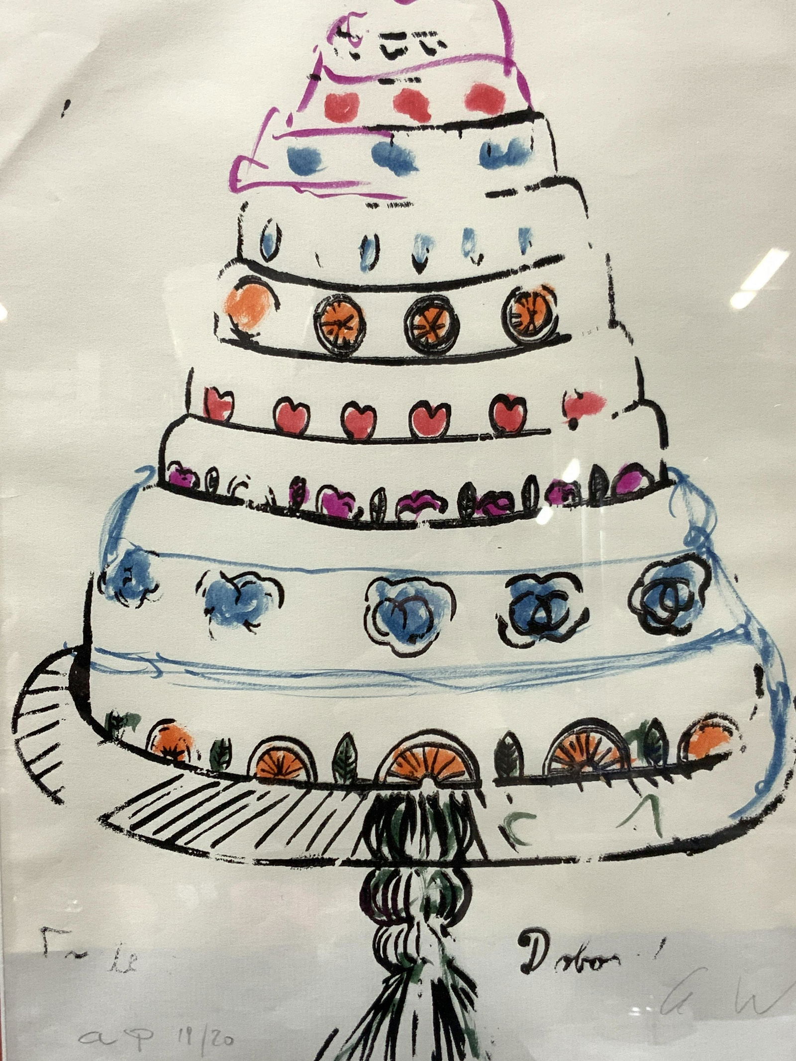 ATTR WARHOL Signed Cake Lithograph (1 of 13)