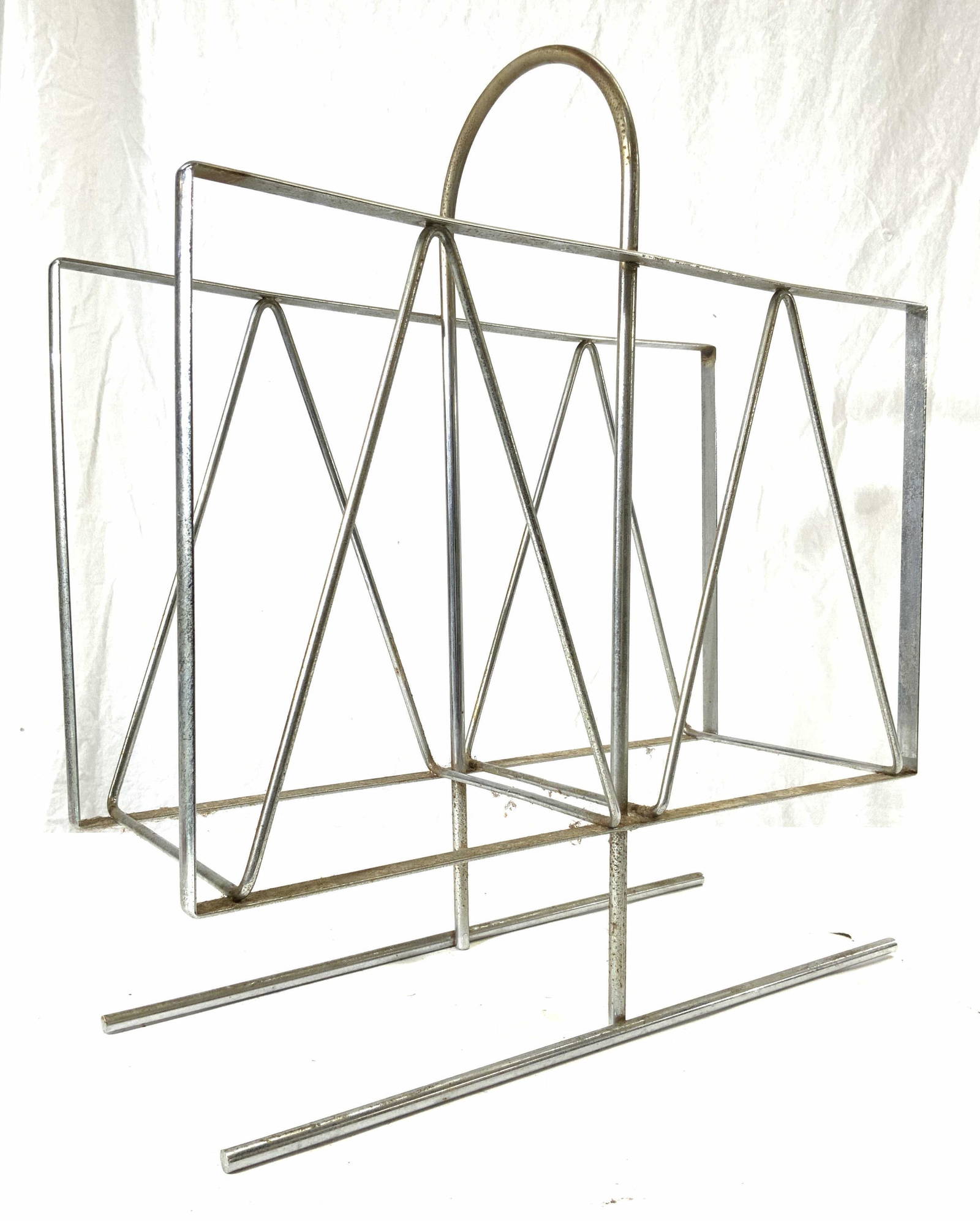 Mid Century Modern Metal Magazine Holder Auction