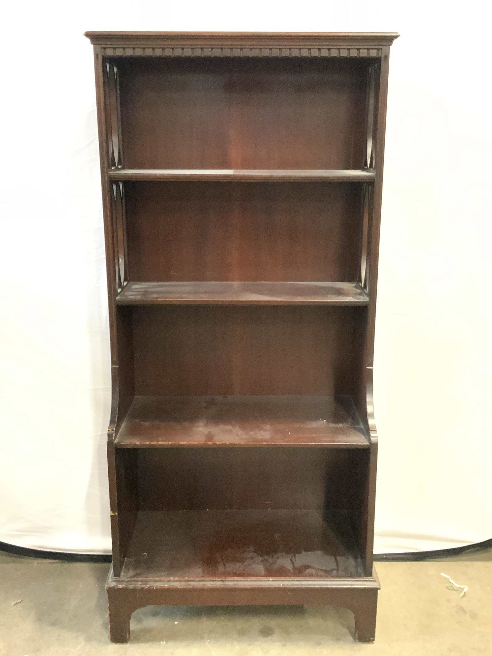 Vintage Mahogany Wood Bookshelf (1 of 9)