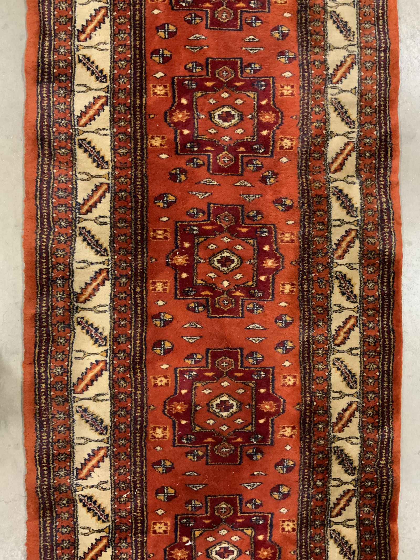 Antq Handmade Persian Wool Runner W Fringes (1 of 7)