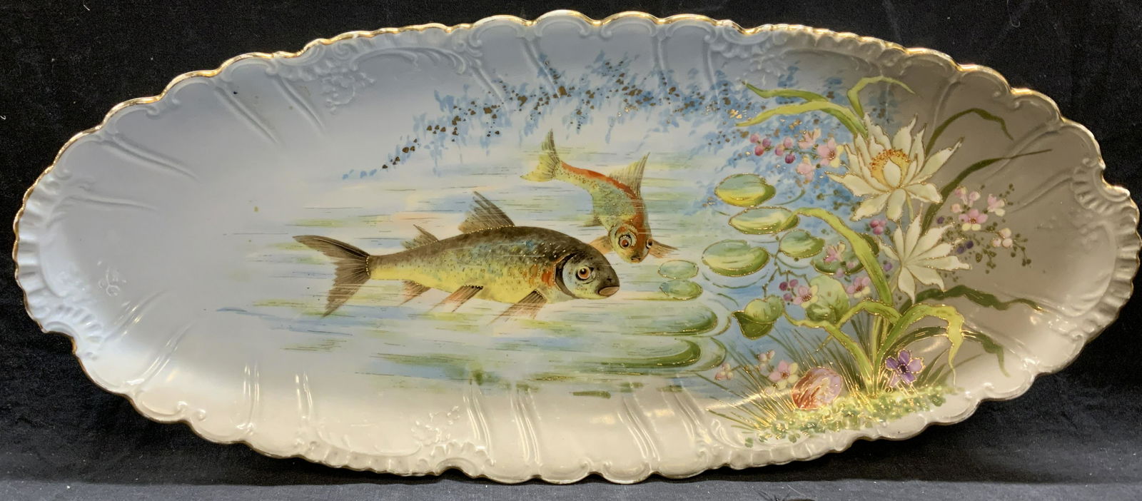 GESCHUTZT Germany Porcelain Fish Centerpiece 2ft (1 of 8)