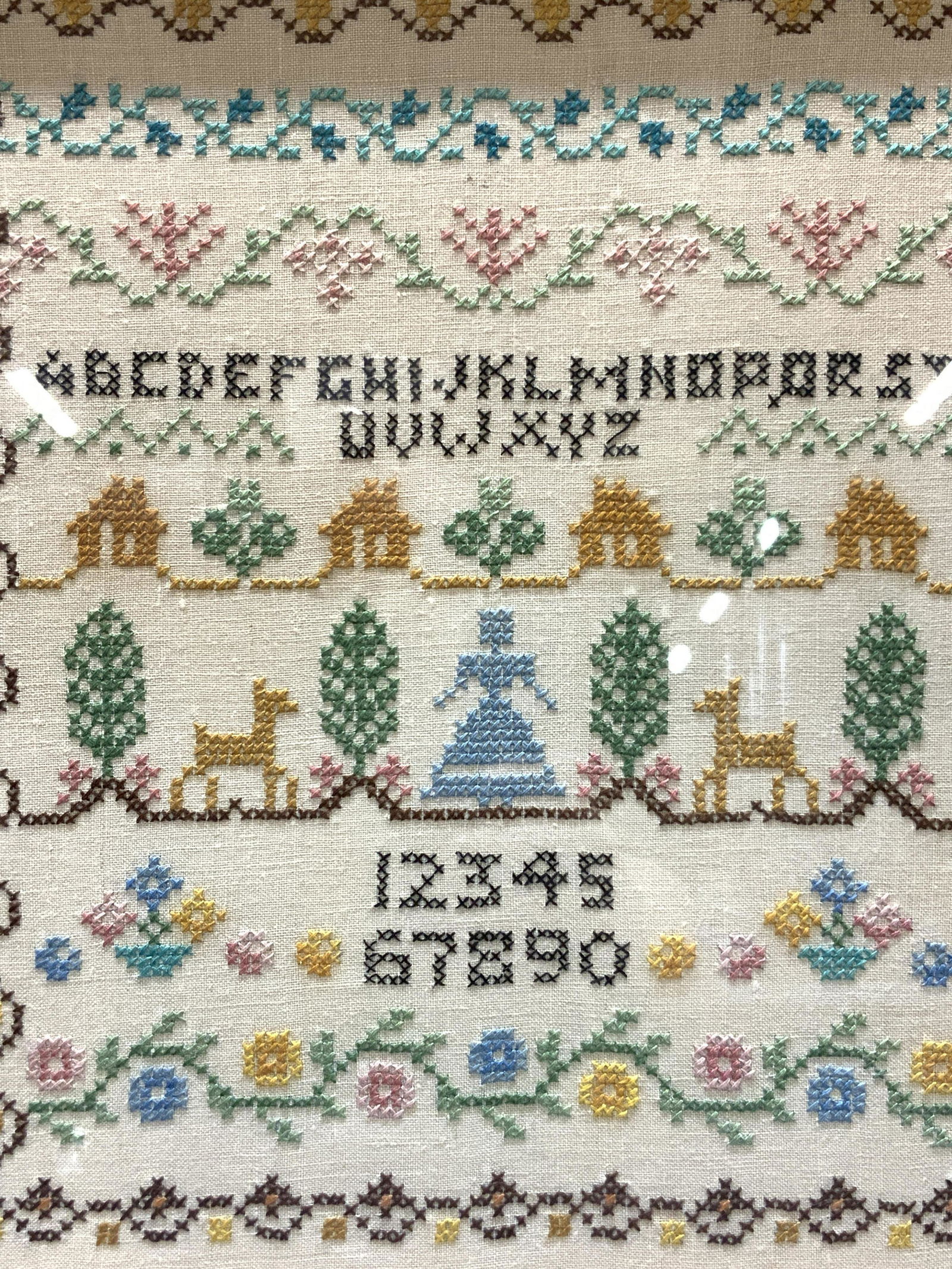 Vintage Cross Stitch Sampler (1 of 7)