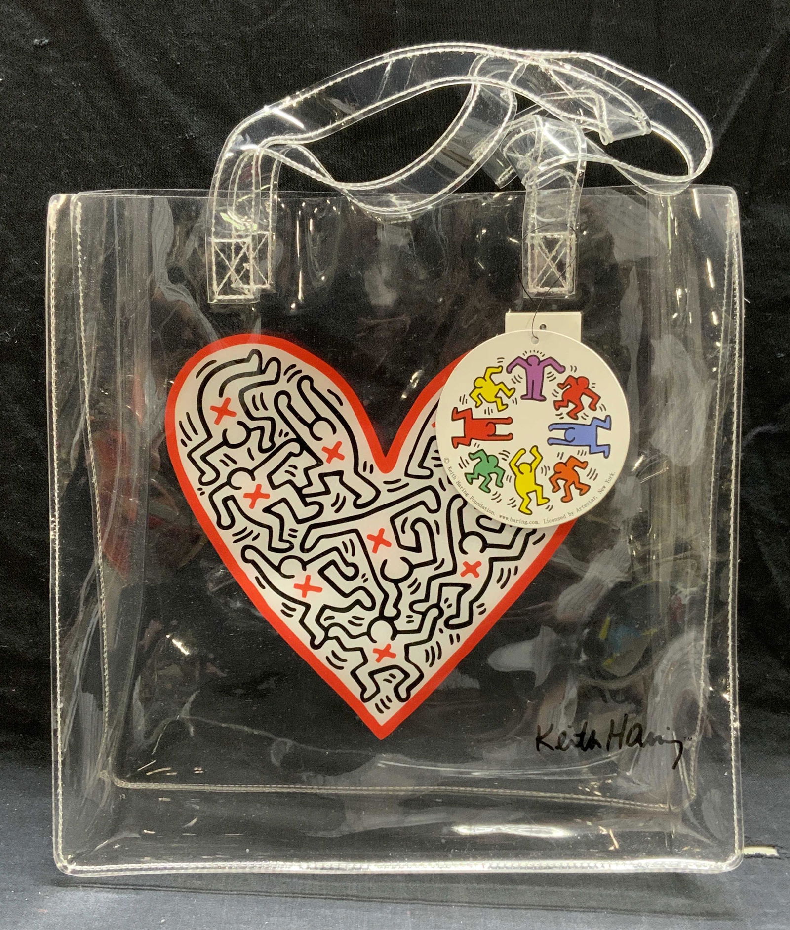 KEITH HARING Transparent Vinyl Tote Bag NWT (1 of 7)