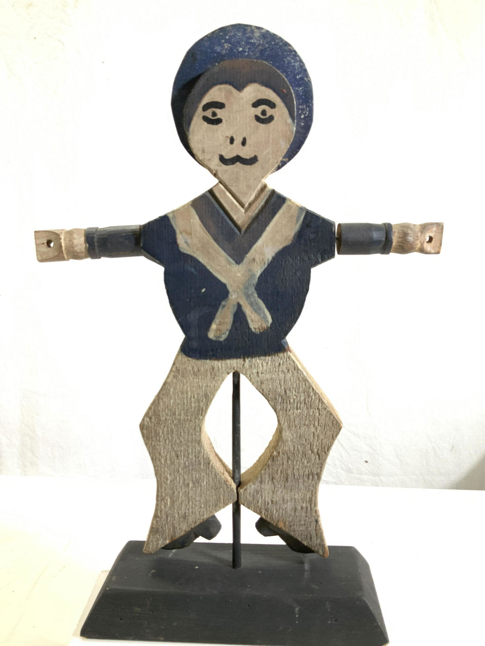 Antique Folk Art Carved Wood Sailor Sculpture (1 of 6)
