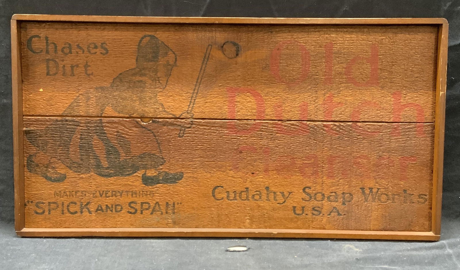 Antique Old Dutch Cleaners Wood Advertisement (1 of 6)