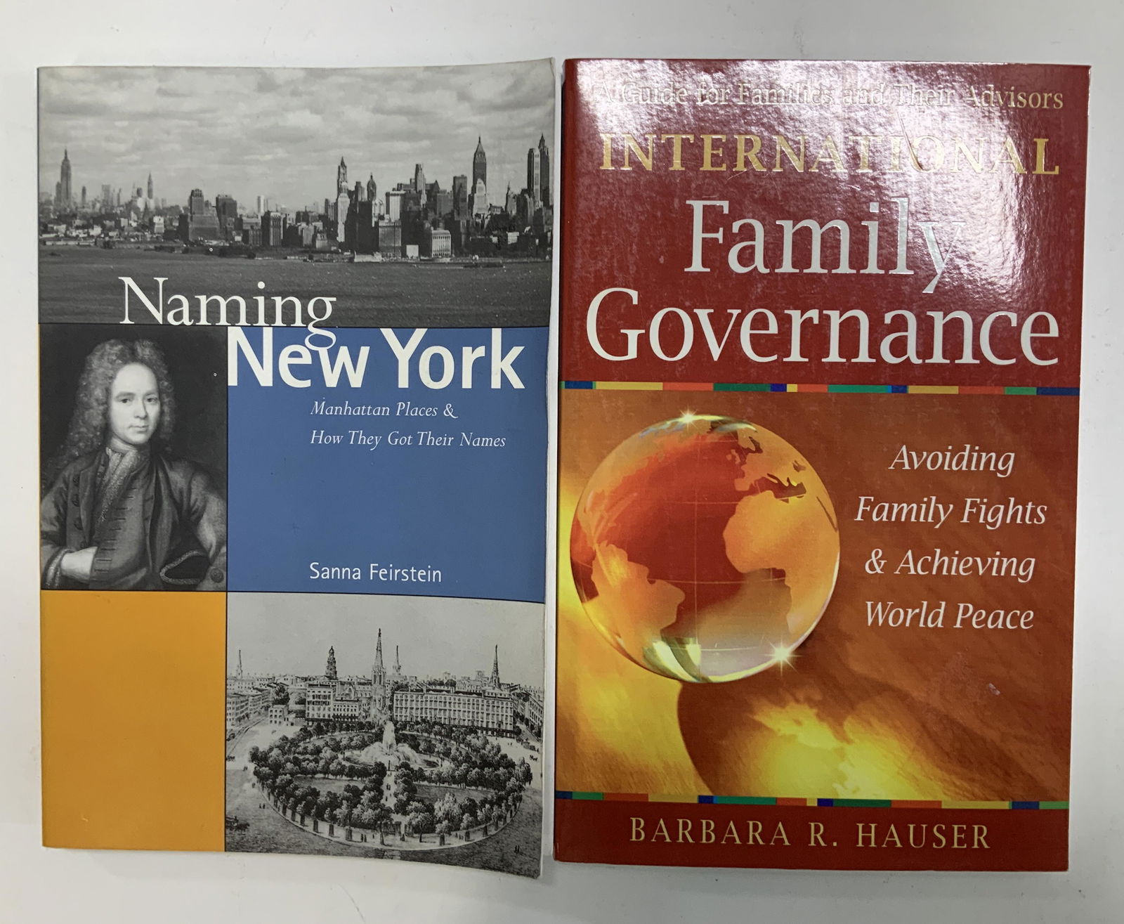 2 Signed Author Books, Naming NY, Family Govern. (1 of 12)
