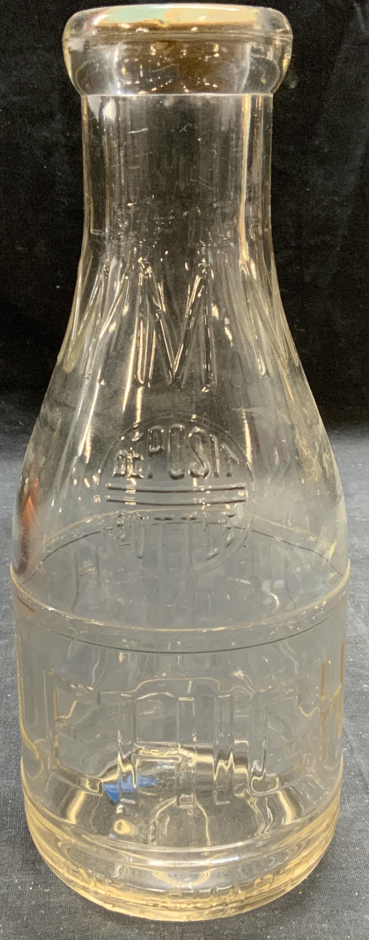 Vtg Lehigh Dairy Co Brooklyn Glass Milk Bottle (1 of 7)