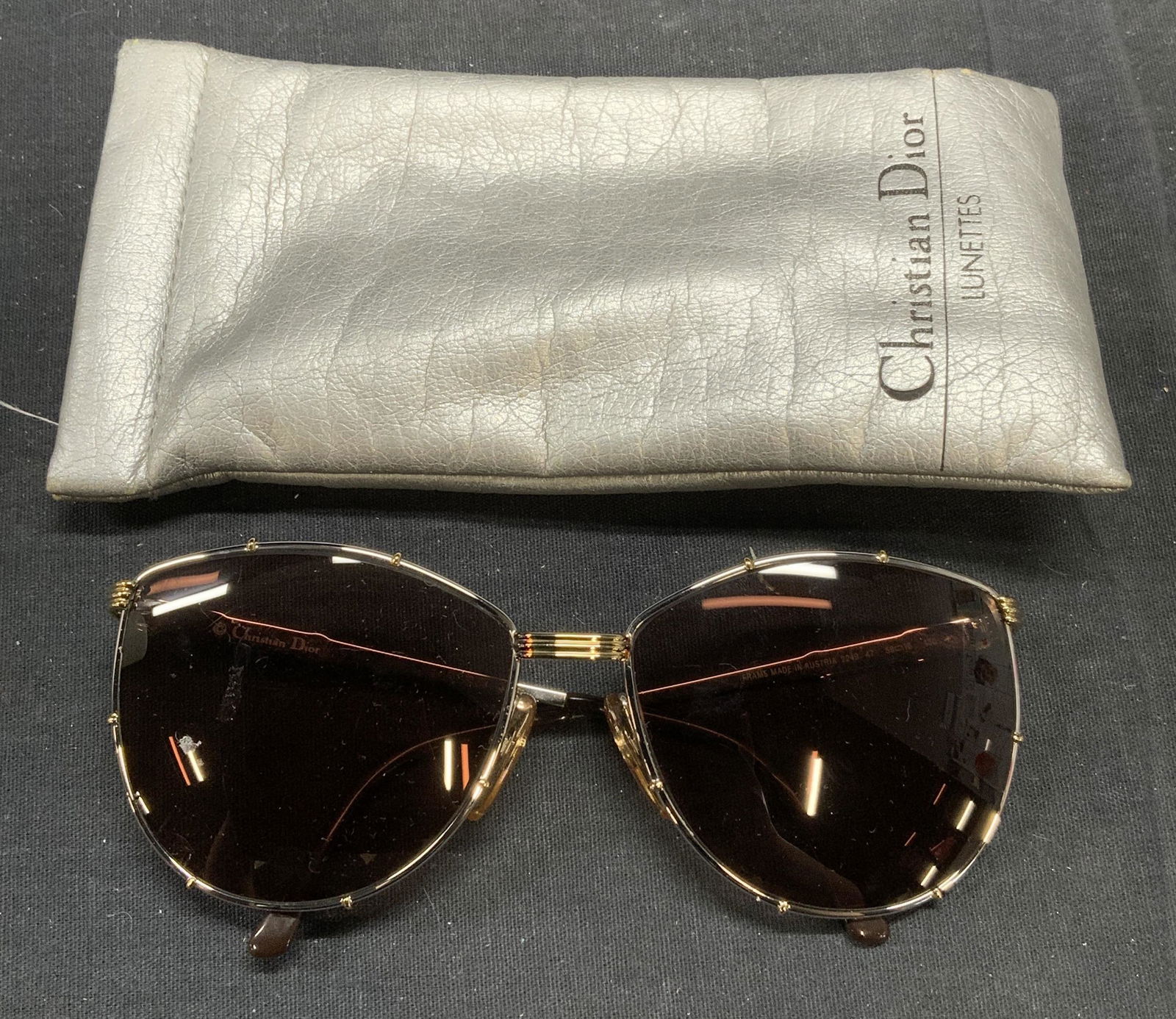 Christian Dior Silver Tone Sunglasses Austria (1 of 7)