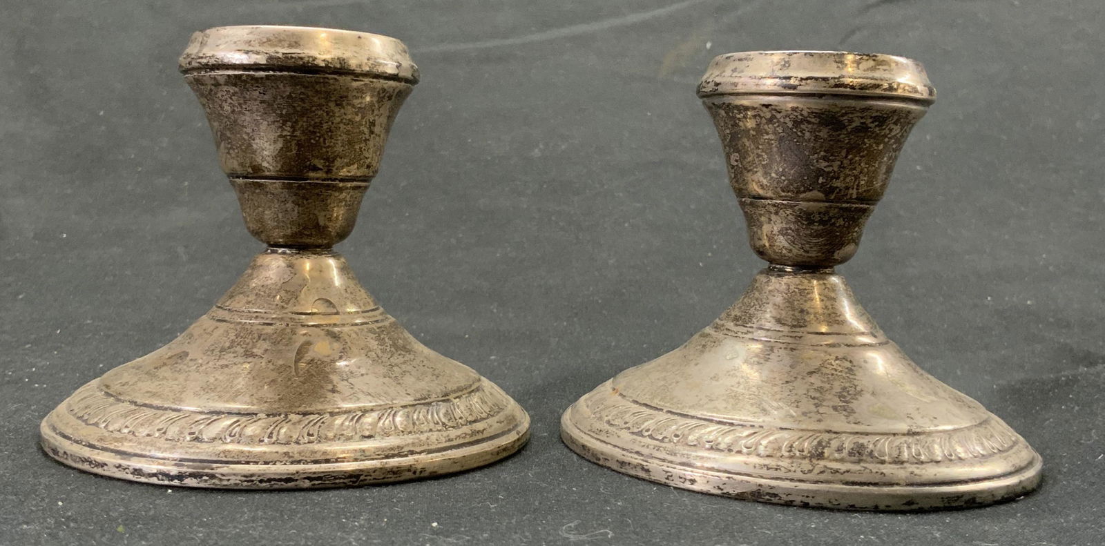 Sterling Silver Candlesticks W Reinforcement (1 of 6)