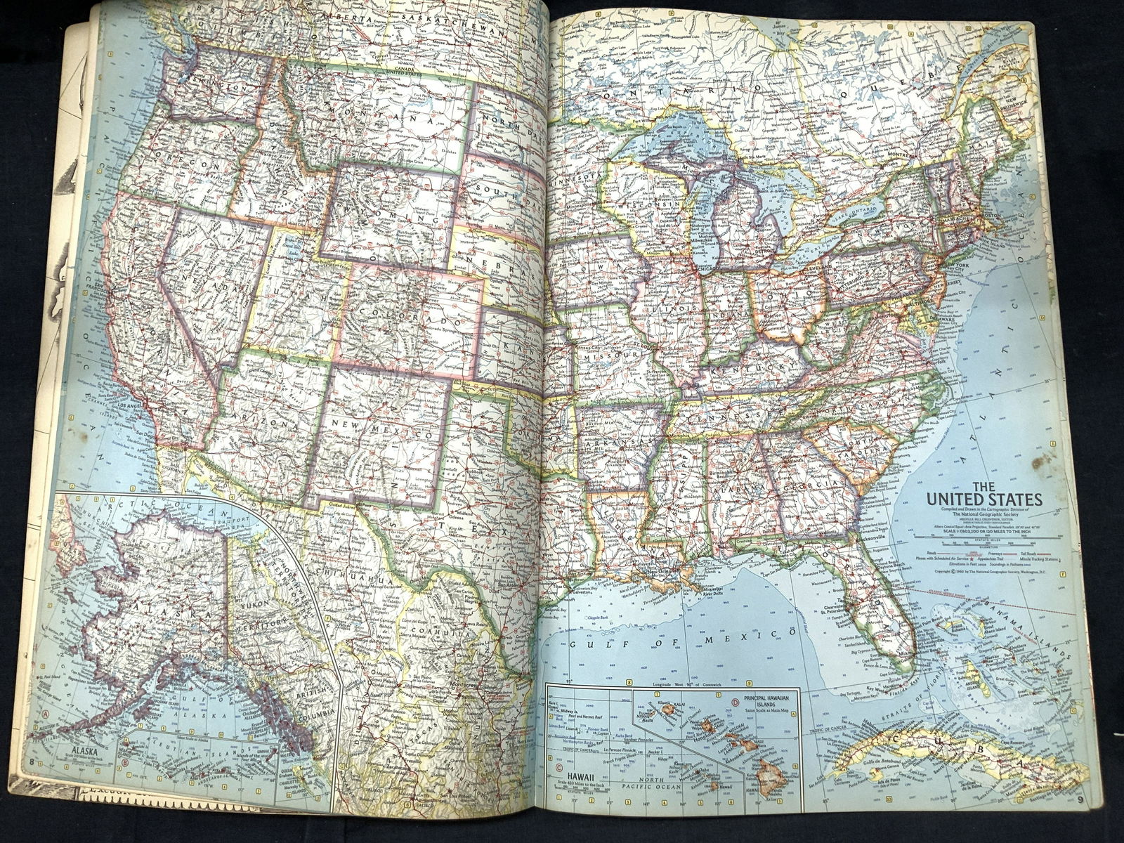1960 National Geographic Atlas U.S.A (1 of 12)