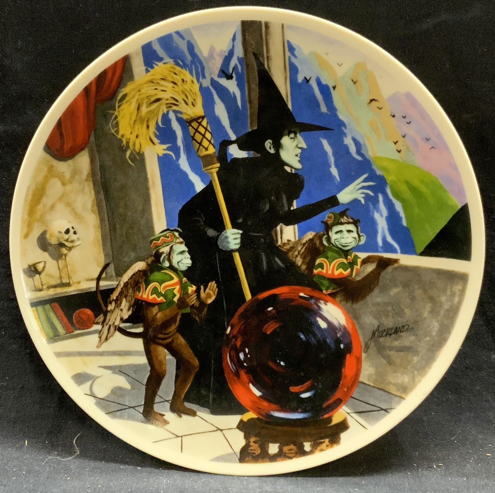 Knowles Porcelain Wicked Witch Collectors Plate (1 of 7)