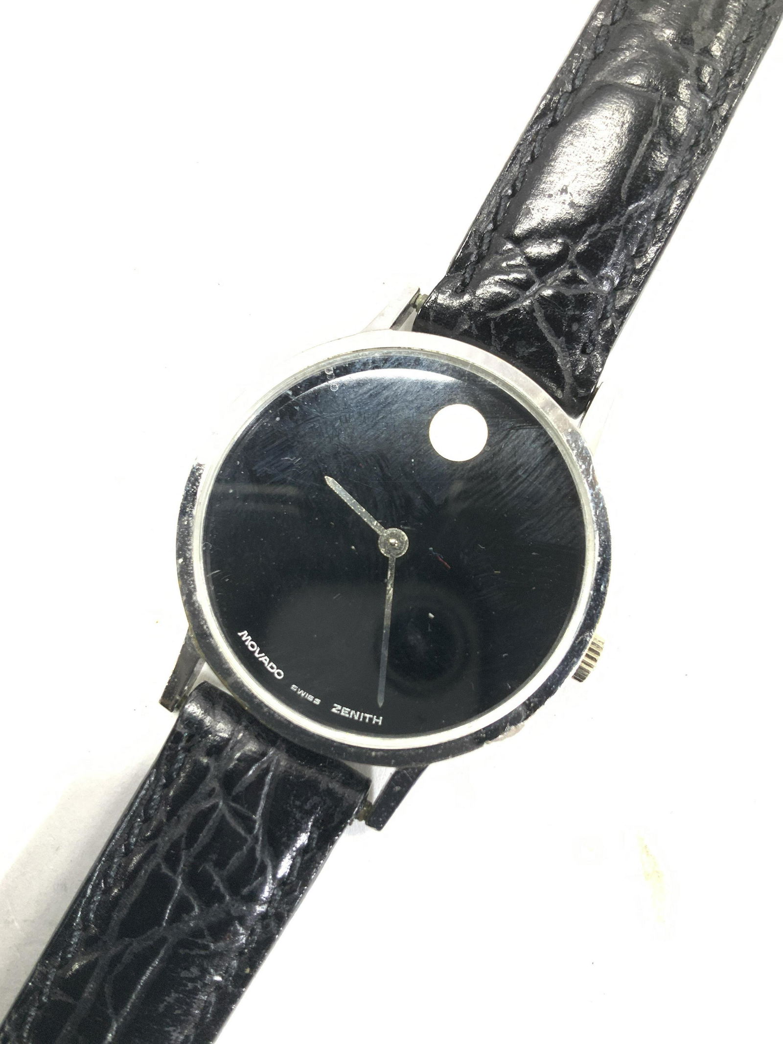 MOVADO Swiss Zenith Museum Watch w Alligator Band (1 of 9)