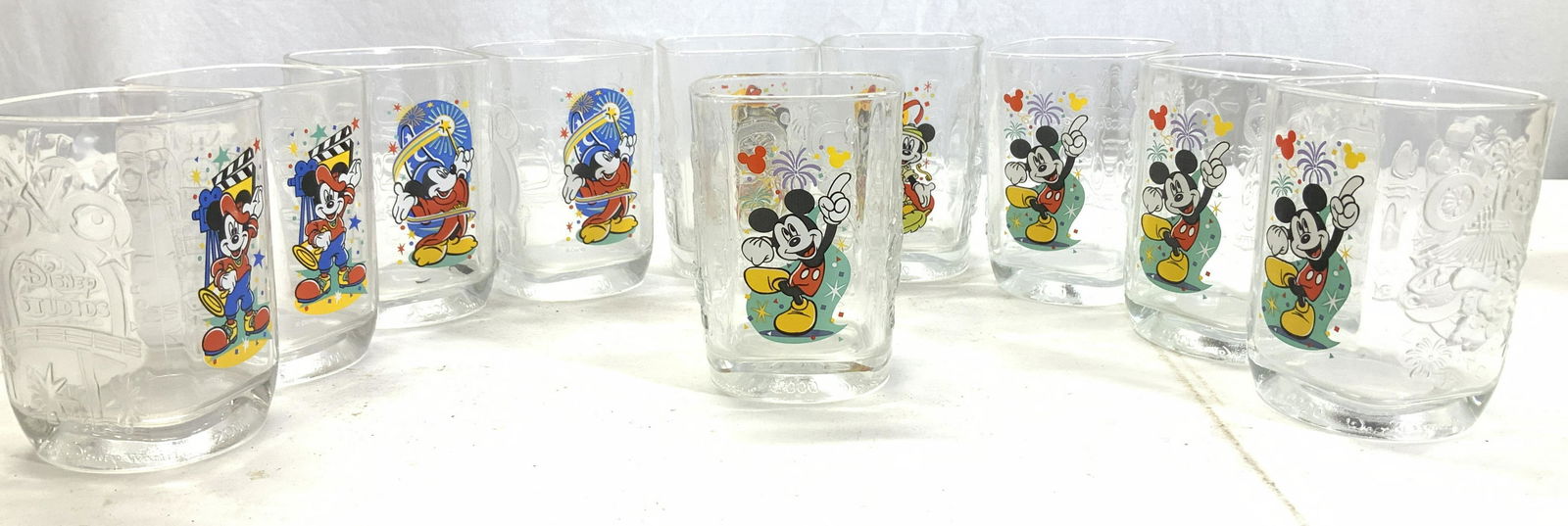 Set 10 Walt Disney Mickey M & MCDonalds  Glasses (1 of 11)