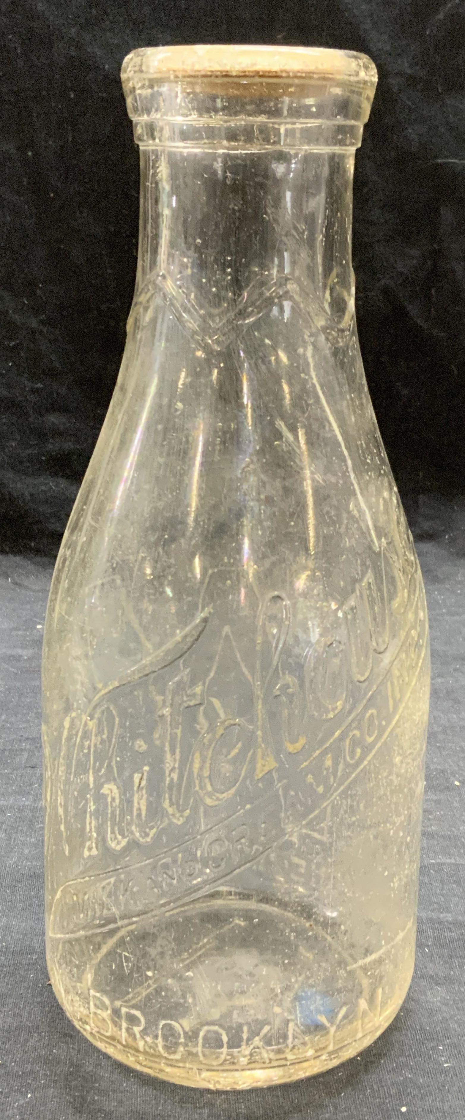 Vtg Whitehouse Milk & Cream Co Glass Bottle (1 of 6)