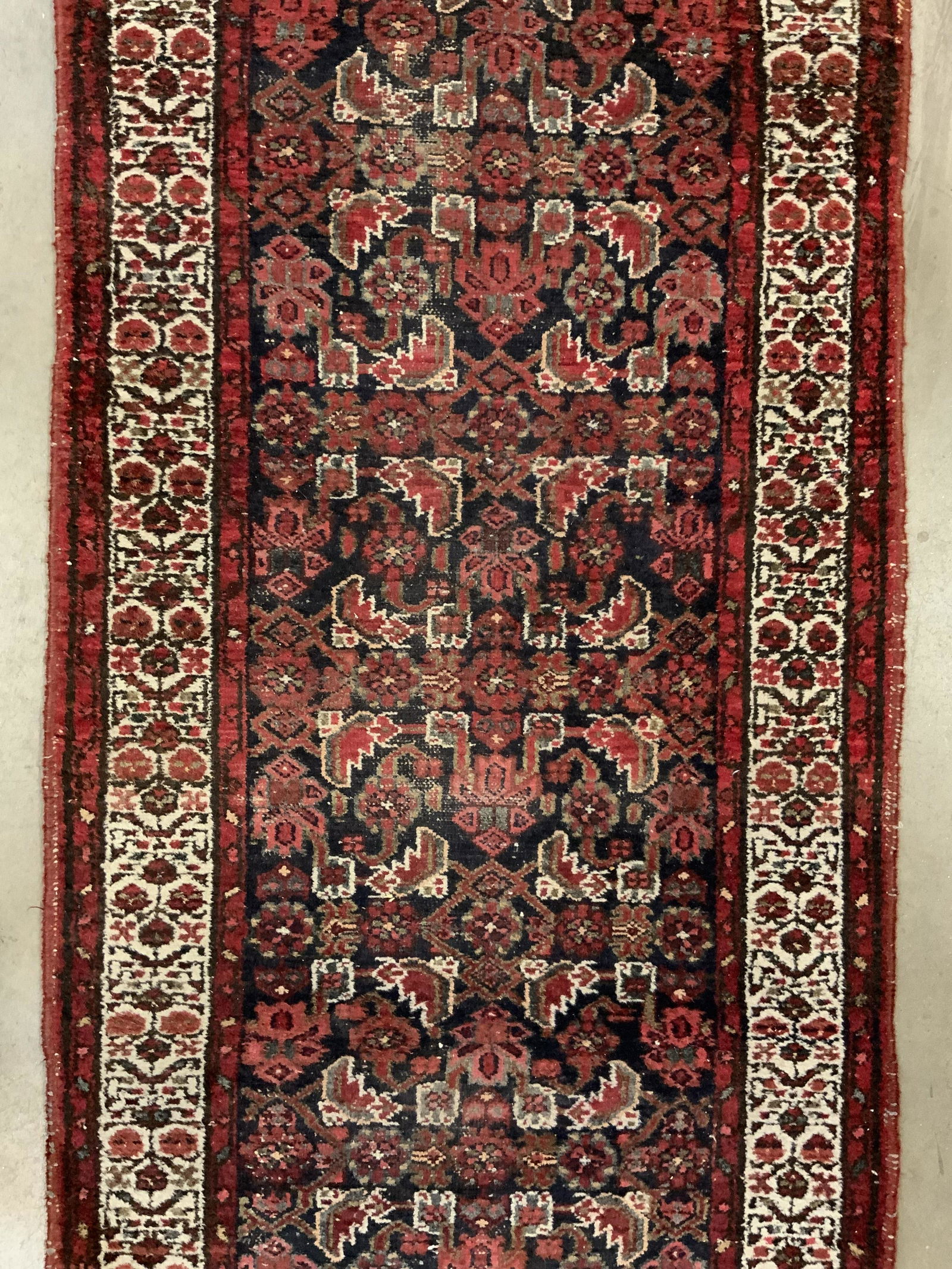 Vintage Handmade Hamadan Wool Runner (1 of 8)