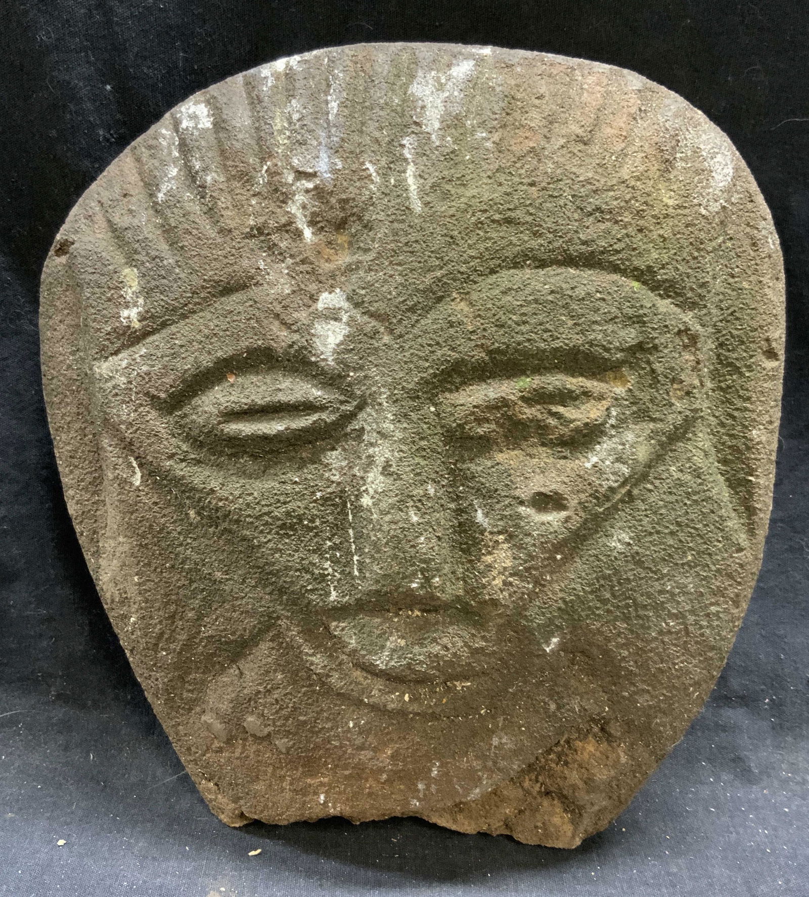 Antique Carved Stone Figural Head (1 of 6)