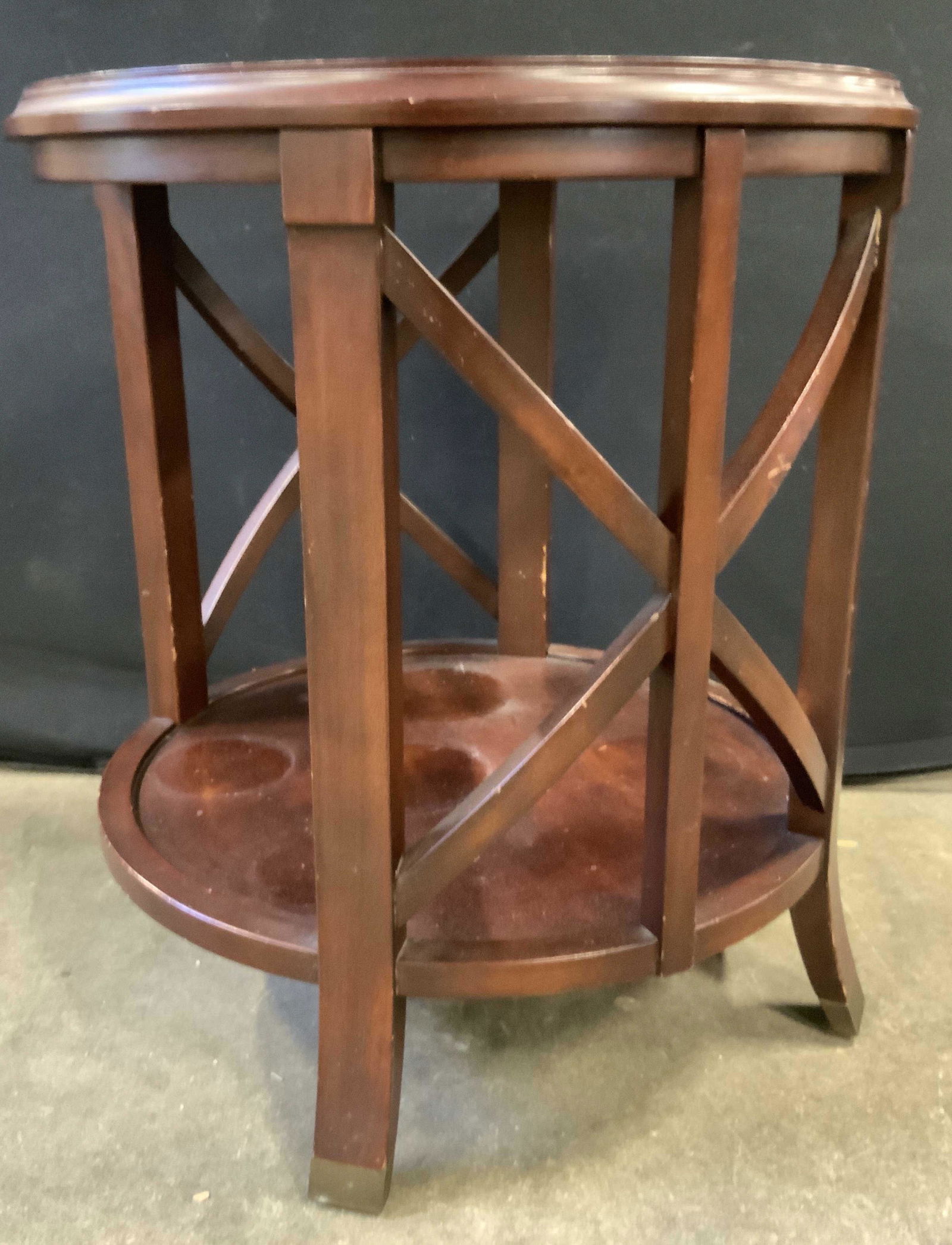 BOMBAY COMPANY 2005 Wooden Circular Side Table (1 of 11)