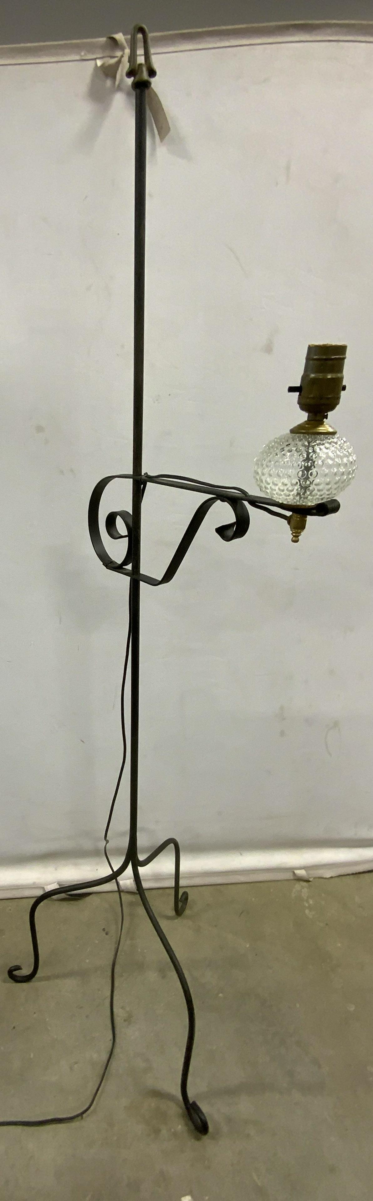 Wrought Iron Floor Lamp (1 of 9)