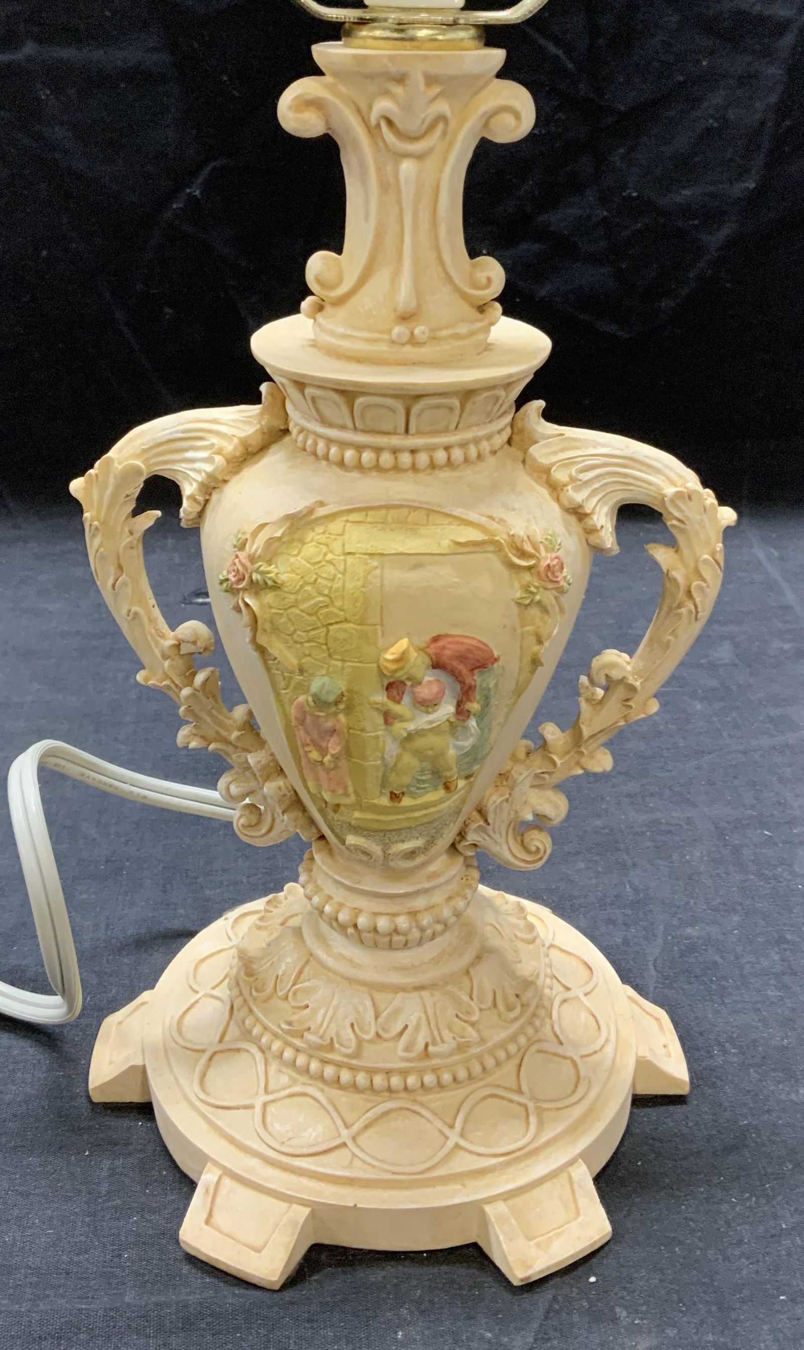 Cast Plaster Urn Table Lamp (1 of 8)