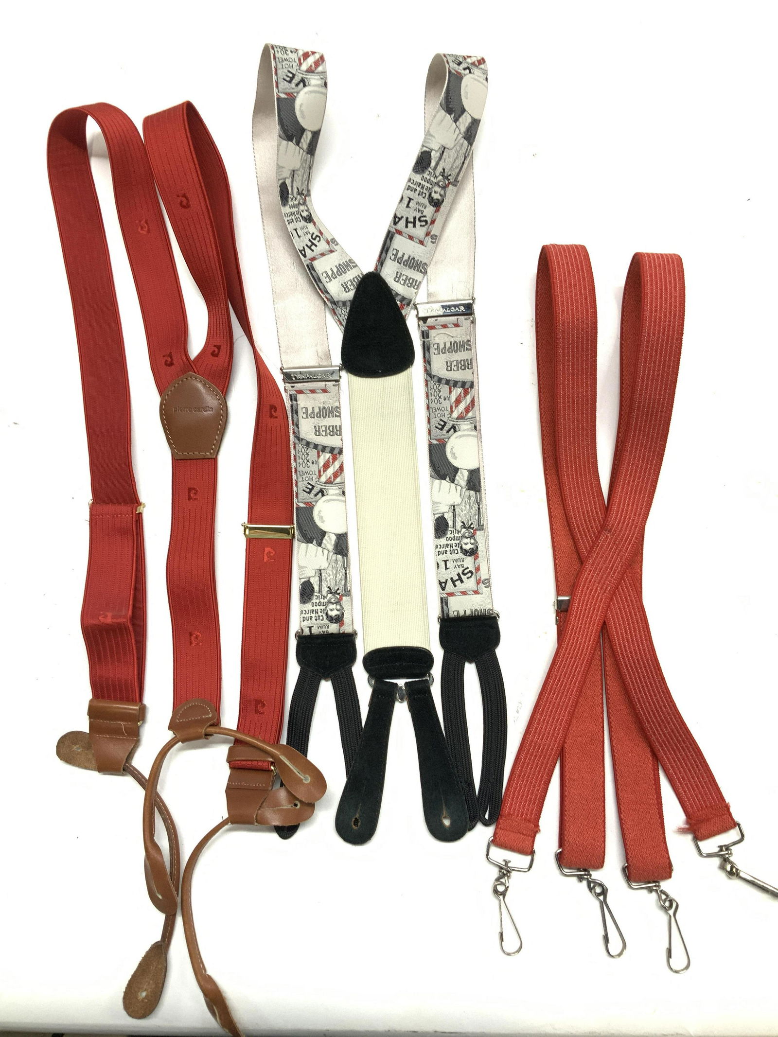 Lot 3 Mens Suspenders, Trafalgar, P Cardin (1 of 8)