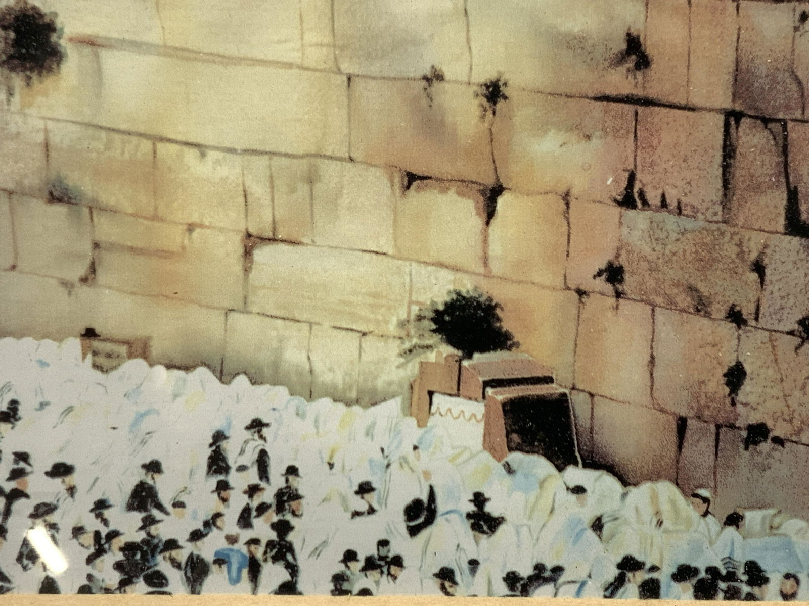 Signed Praying At The Western Wall Litho (1 of 6)