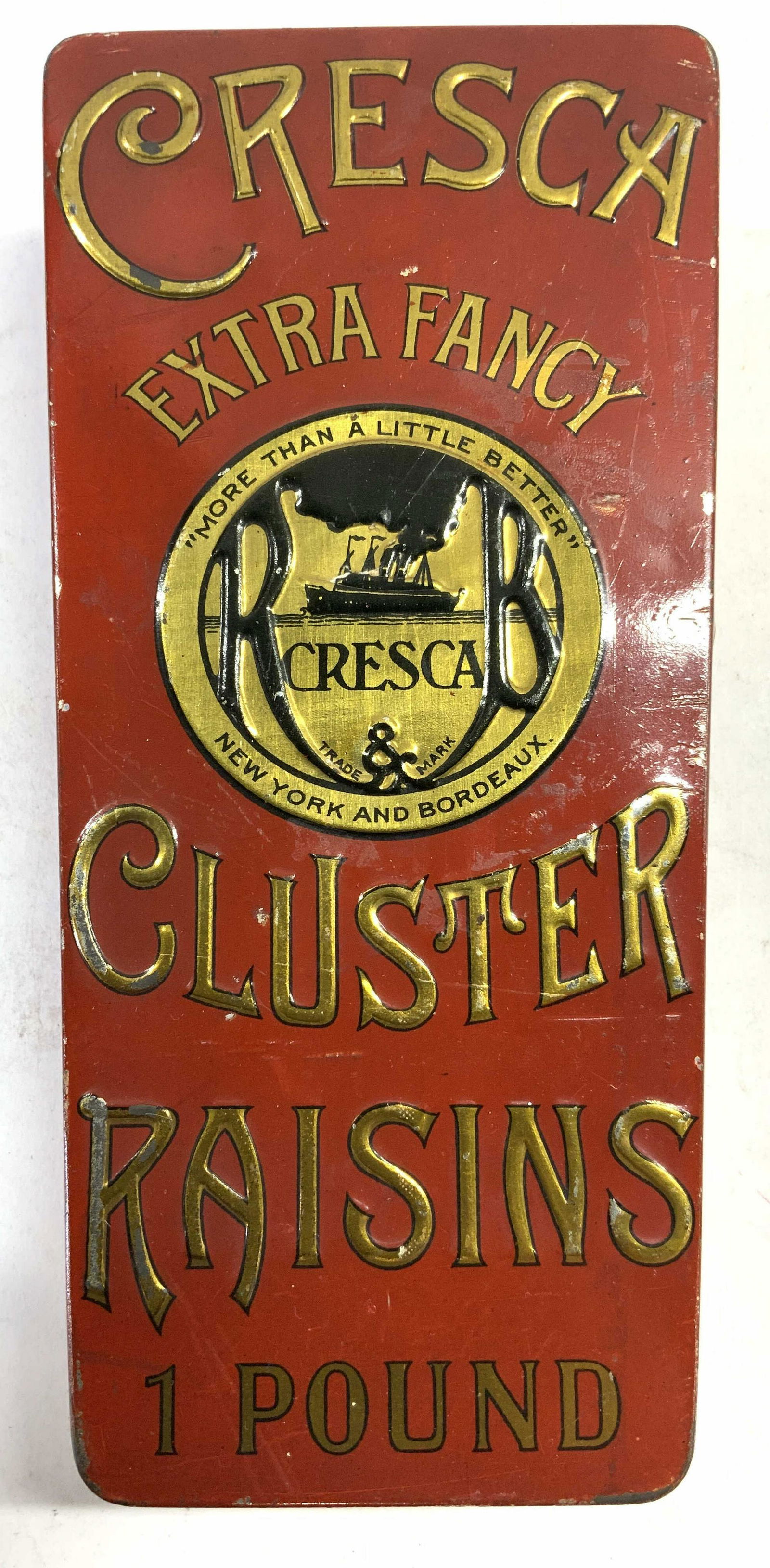 CRESCA Vintage Cluster Raisins Lidded Tin Box (1 of 7)