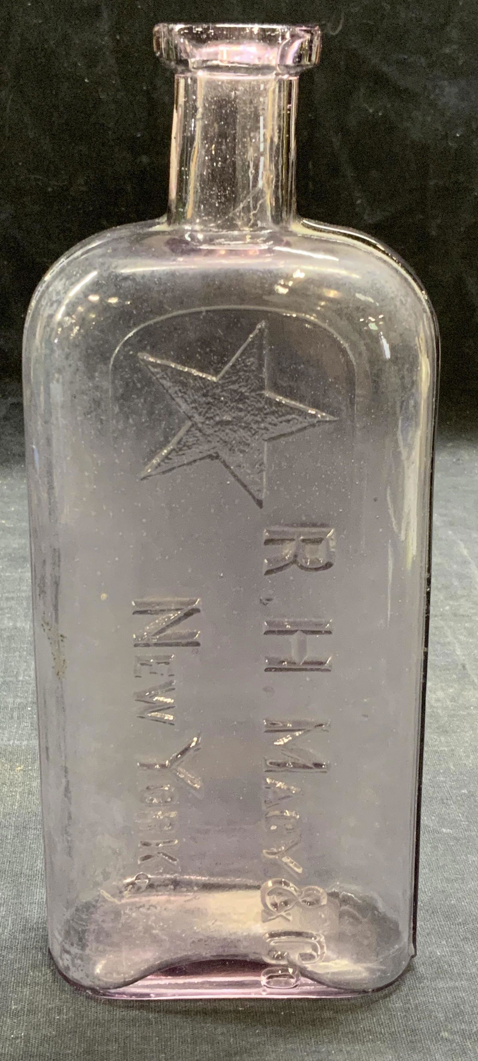 Vtg R H Macy & Co Purple Glass Liquor Bottle (1 of 7)