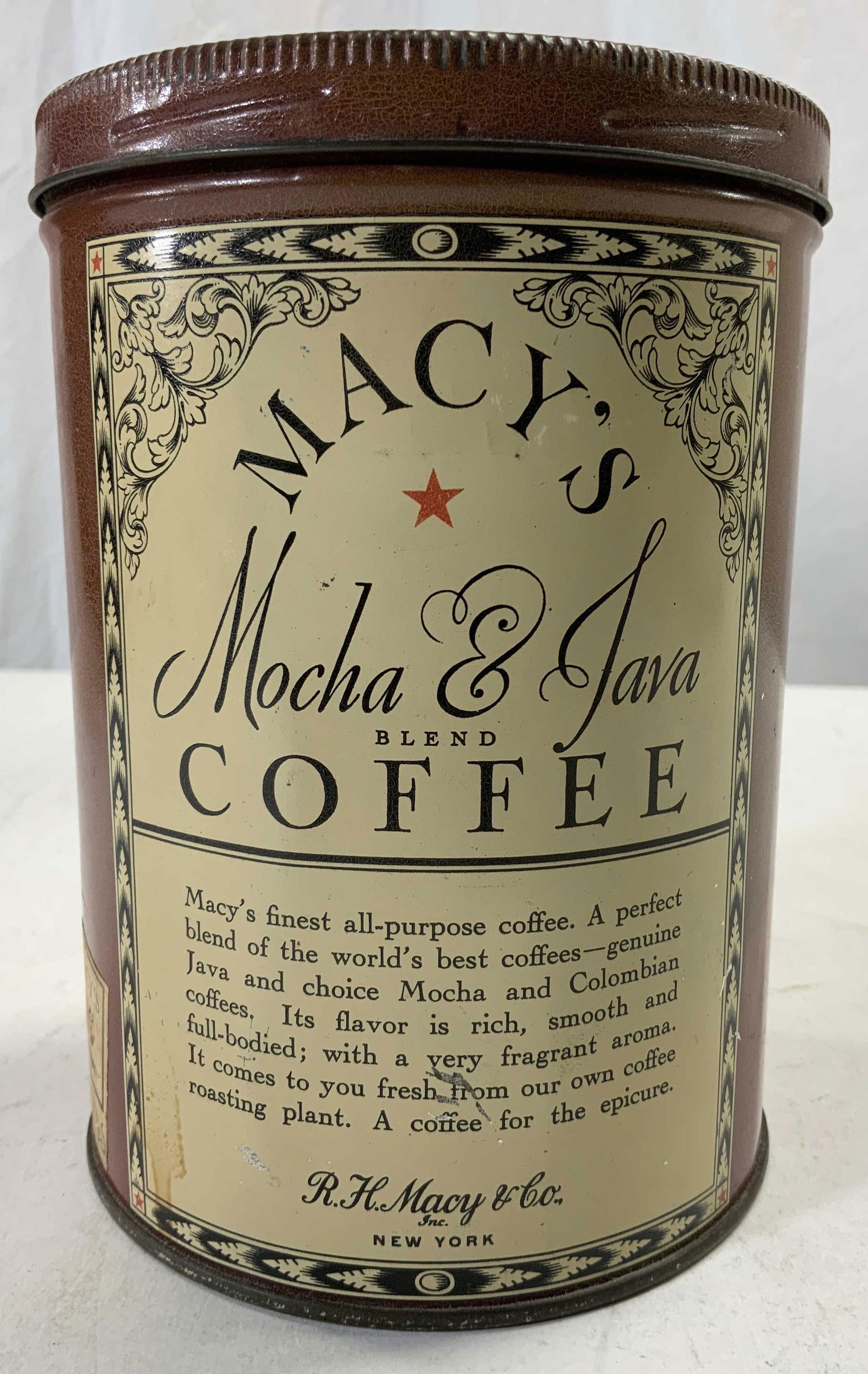 MACYS MOCHA & JAVA BLEND Coffee Tin Box (1 of 6)