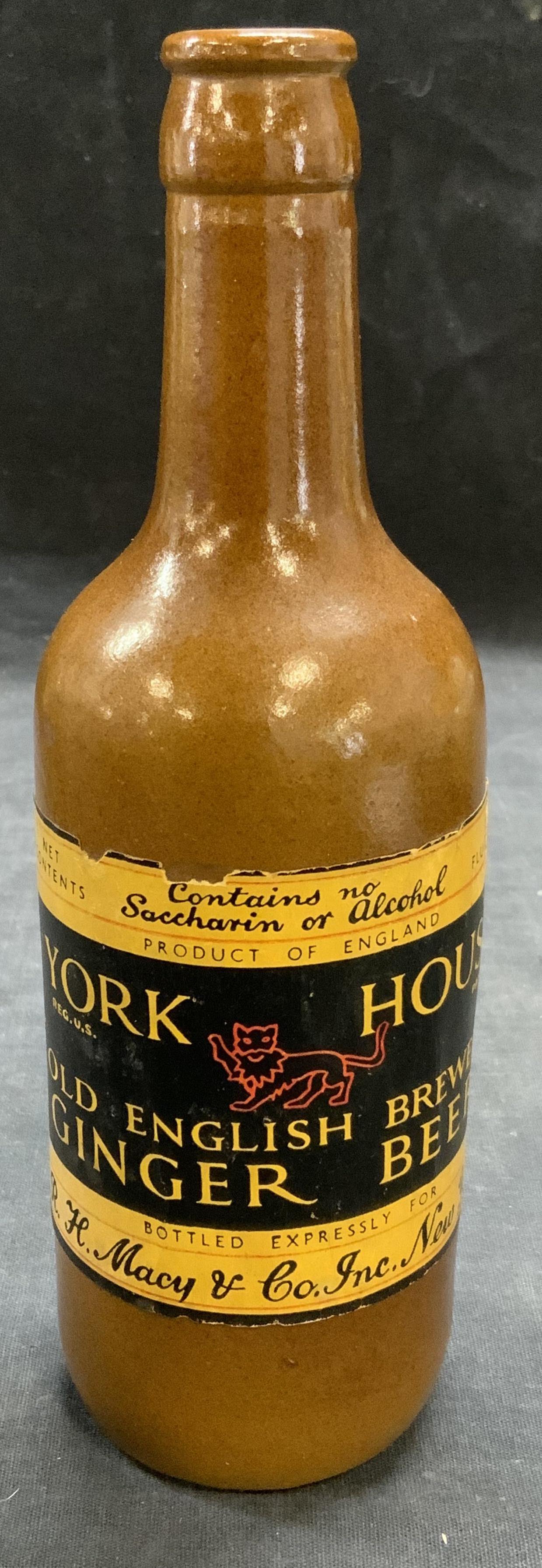 York House R. H. Macy Ginger Beer Stoneware Bottle (1 of 6)
