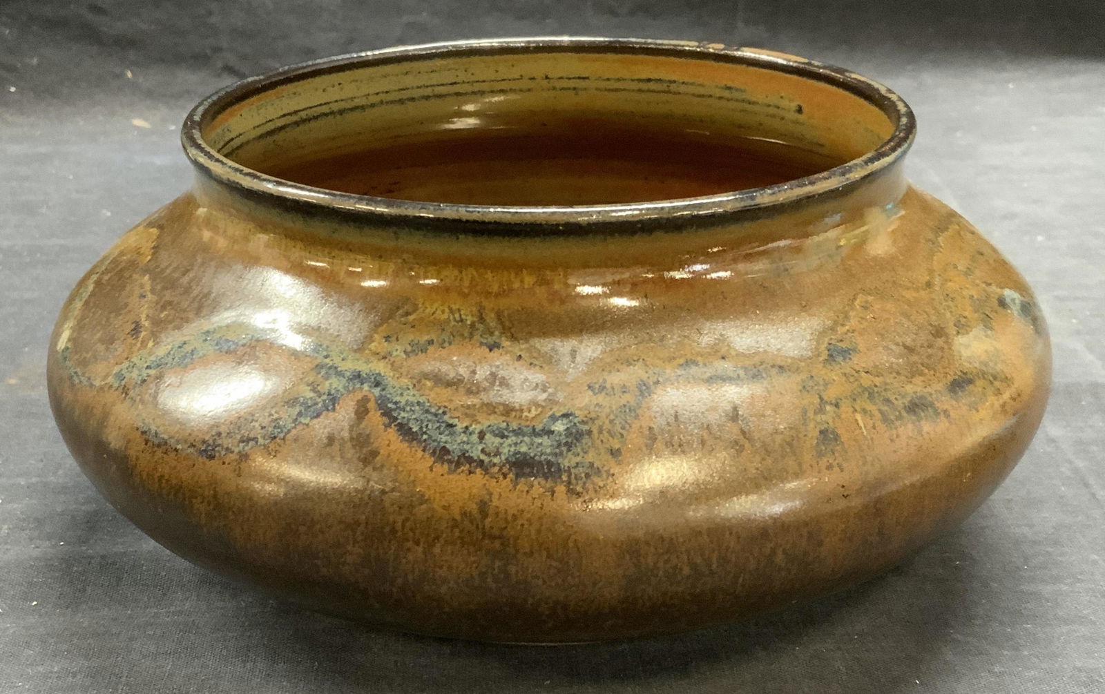 Signed Weber Pottery Salt Glaze Bowl (1 of 7)