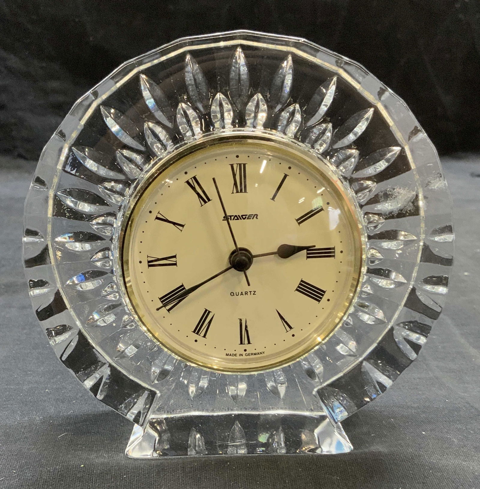 Staiger Cut Crystal Table Clock, Germany (1 of 7)