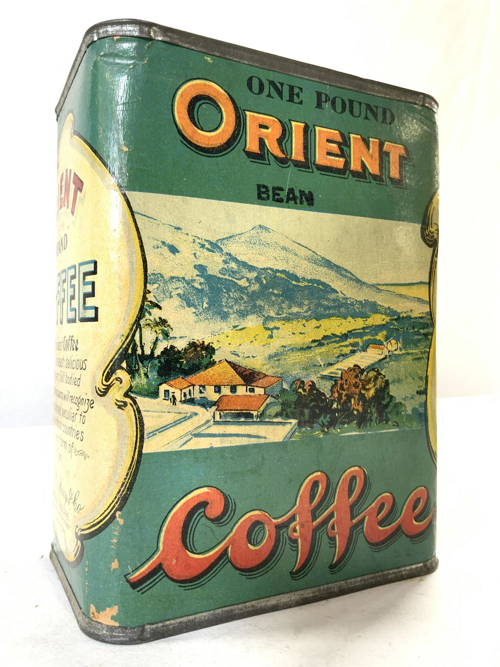 ORIENT BRAND COFFE Vintage Tin (1 of 7)