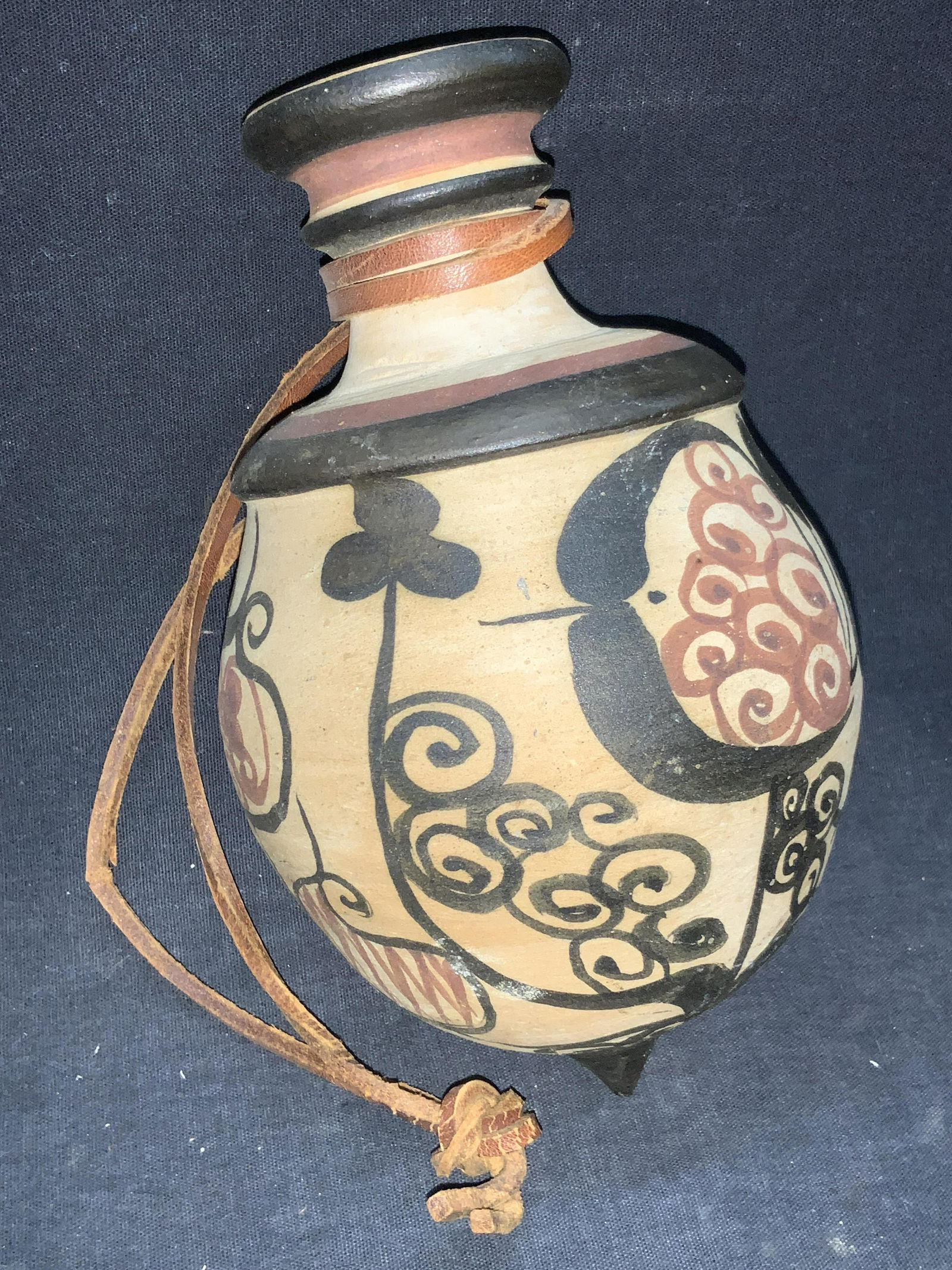 Native Style Pottery Canteen (1 of 8)