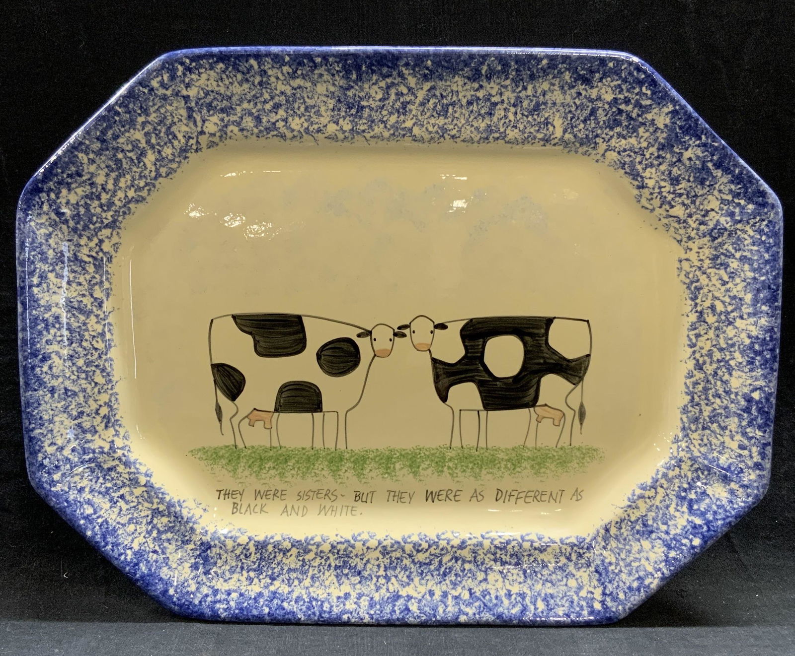 Molly Dallas Ceramic Cow Platter (1 of 7)
