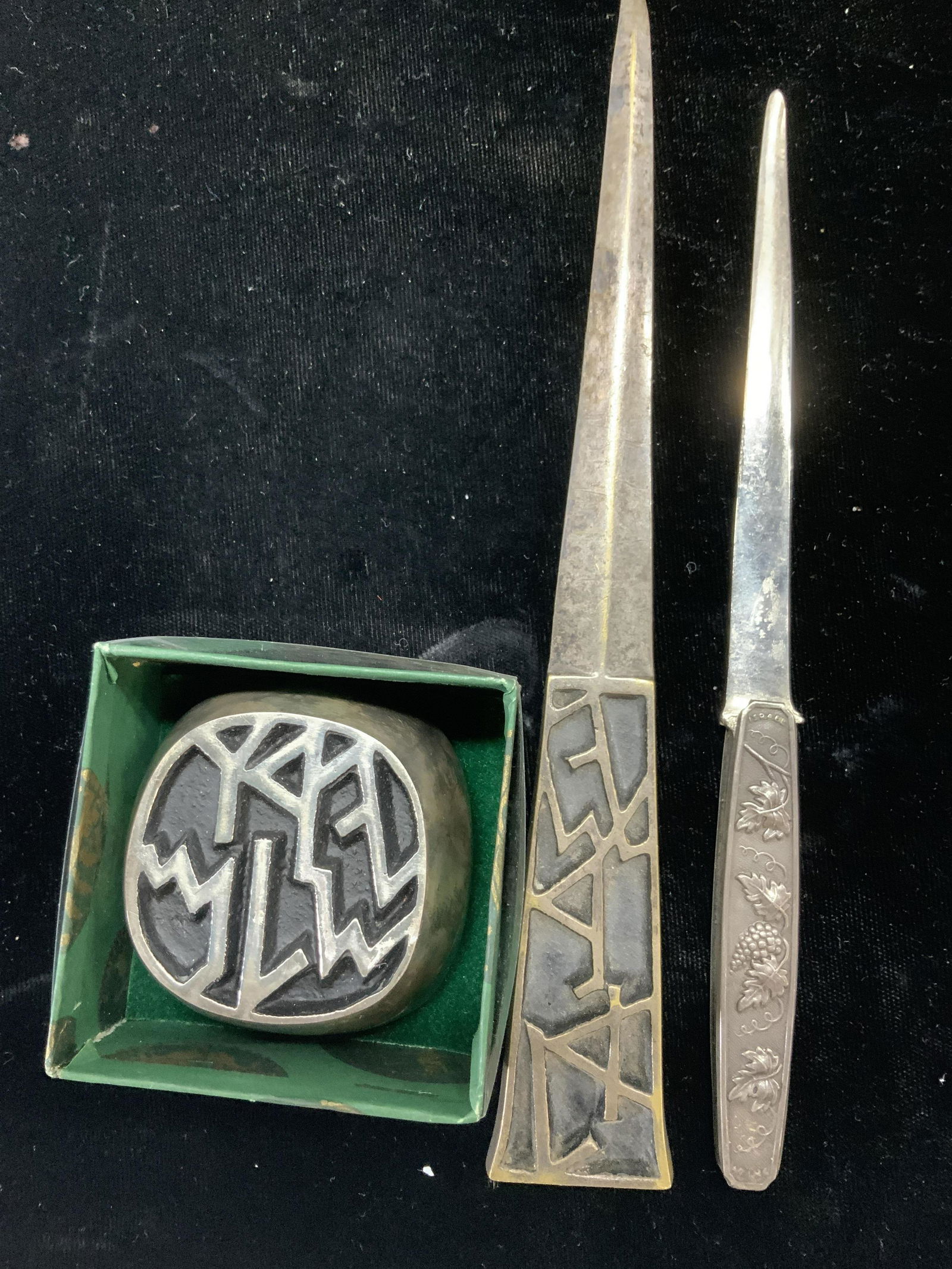 Lot3 Yehiel Hadany Silver Plate Paper Weight, more (1 of 6)