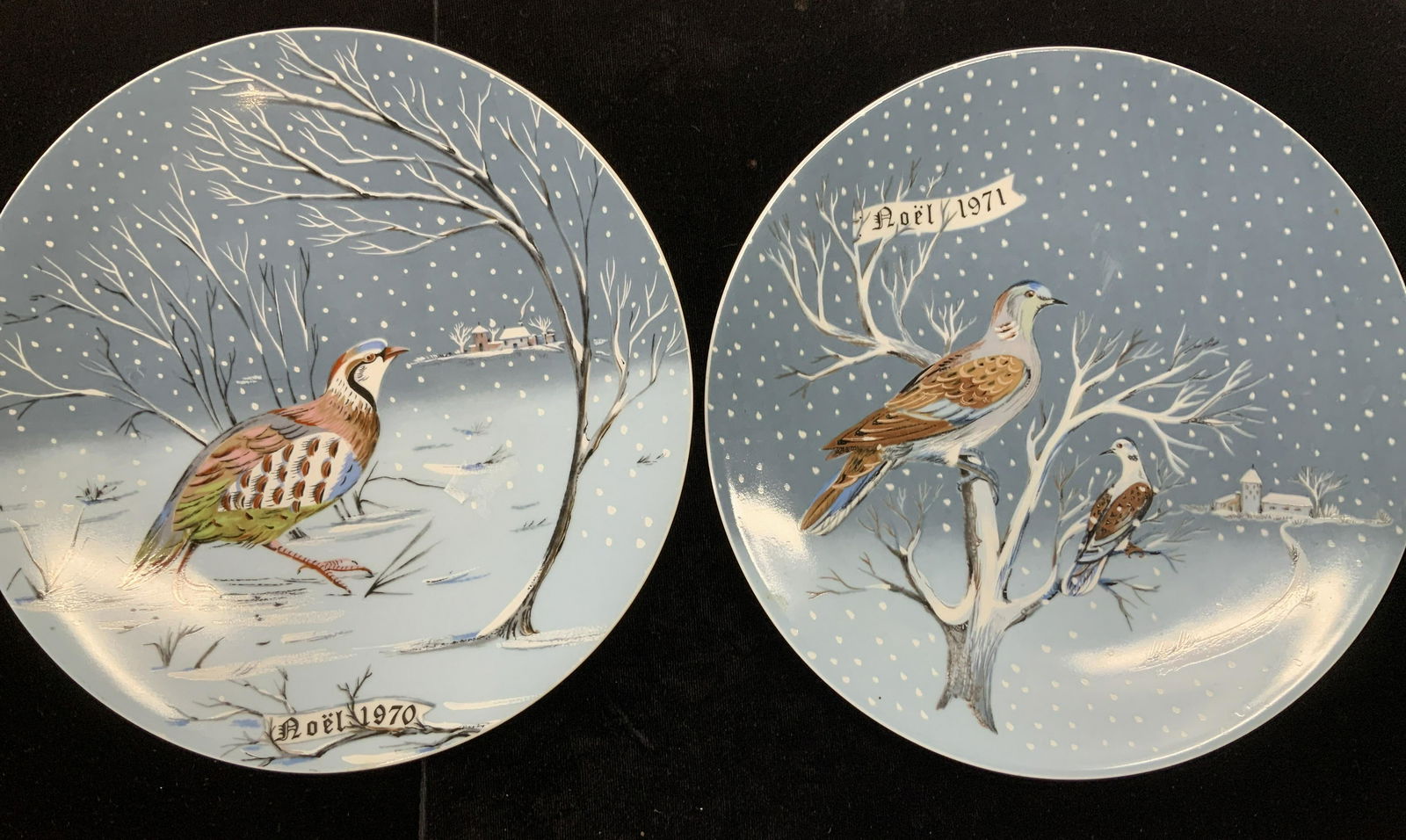 2 Haviland Limoges 12 Days of XMas Sgn Plates (1 of 6)