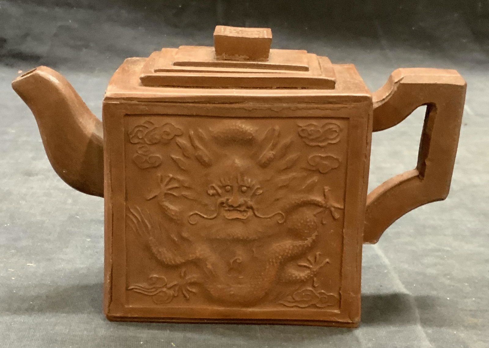 Signed Chinese Yixing Pottery Zisha Teapot (1 of 6)