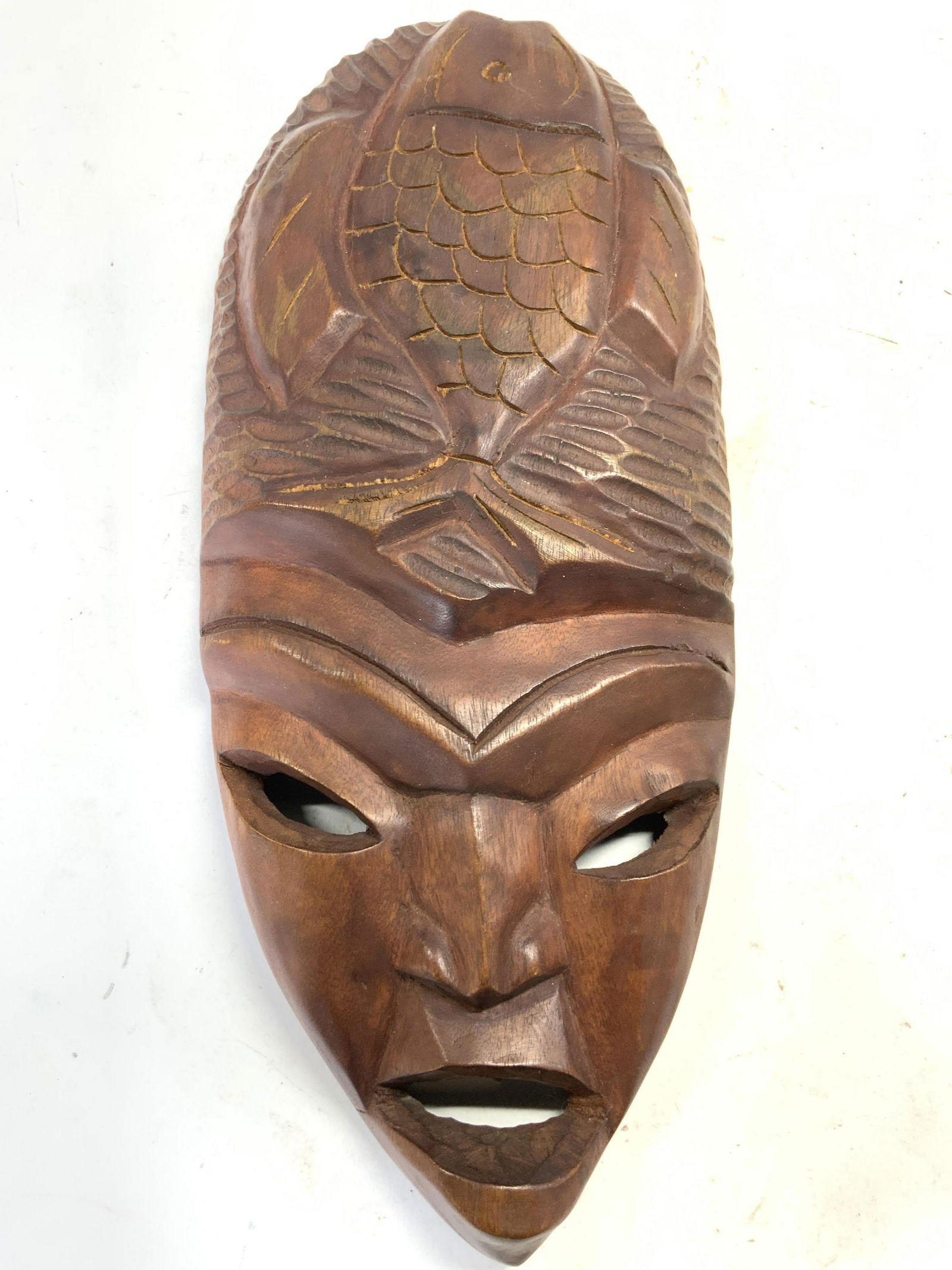 Hand Crafted Wooden Tribal Mask Wall Decor (1 of 6)