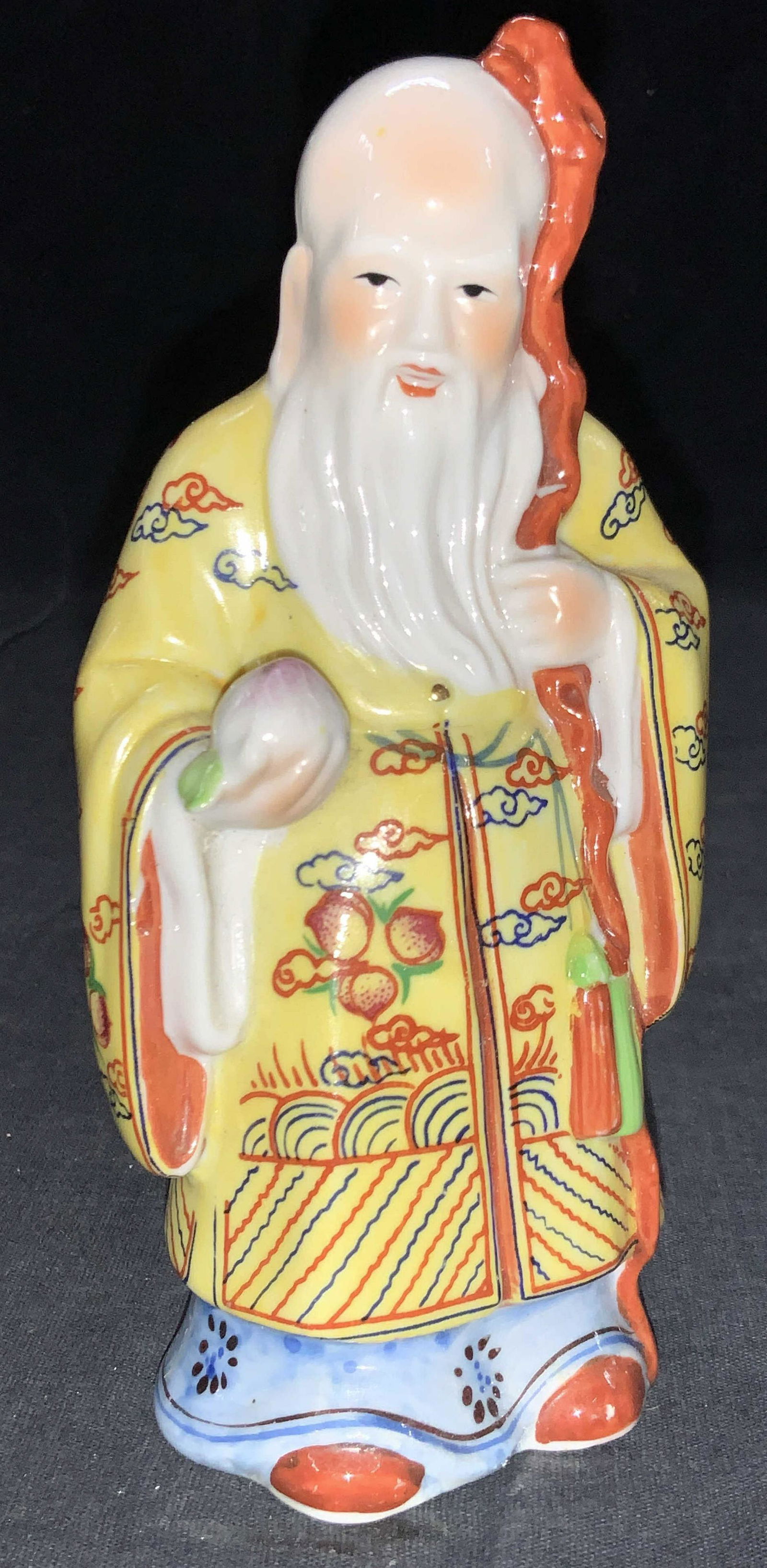 Hand Painted Asian Wise Man Porcelain Figure (1 of 7)