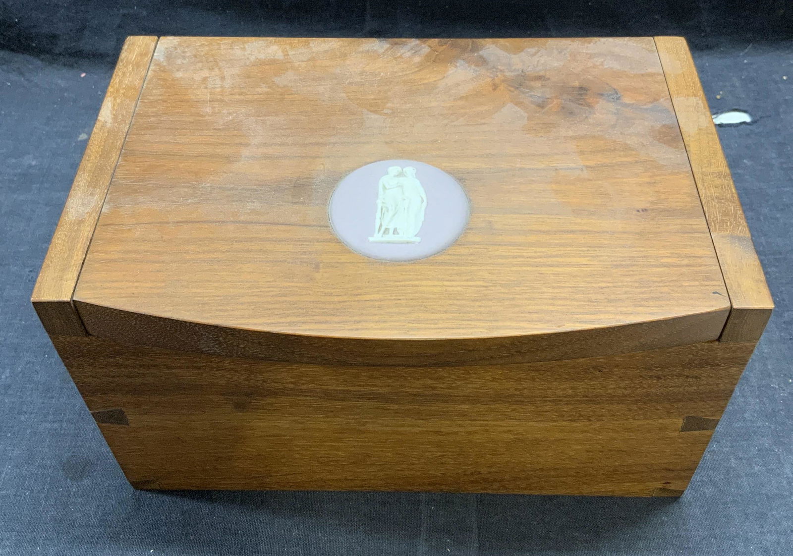 Wood Box with Grecian Figural Relief (1 of 7)