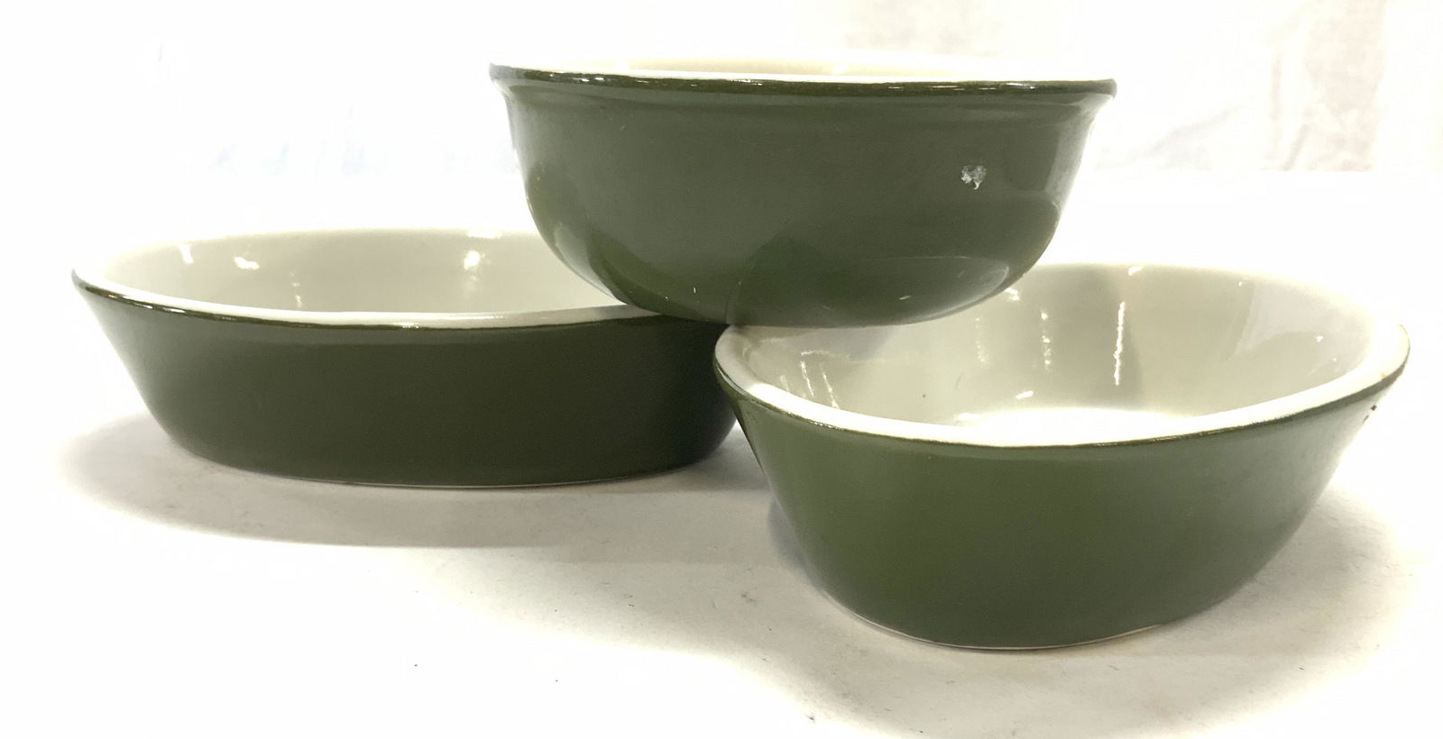 HALL Porcelain Bakeware  Set 3 , USA (1 of 6)