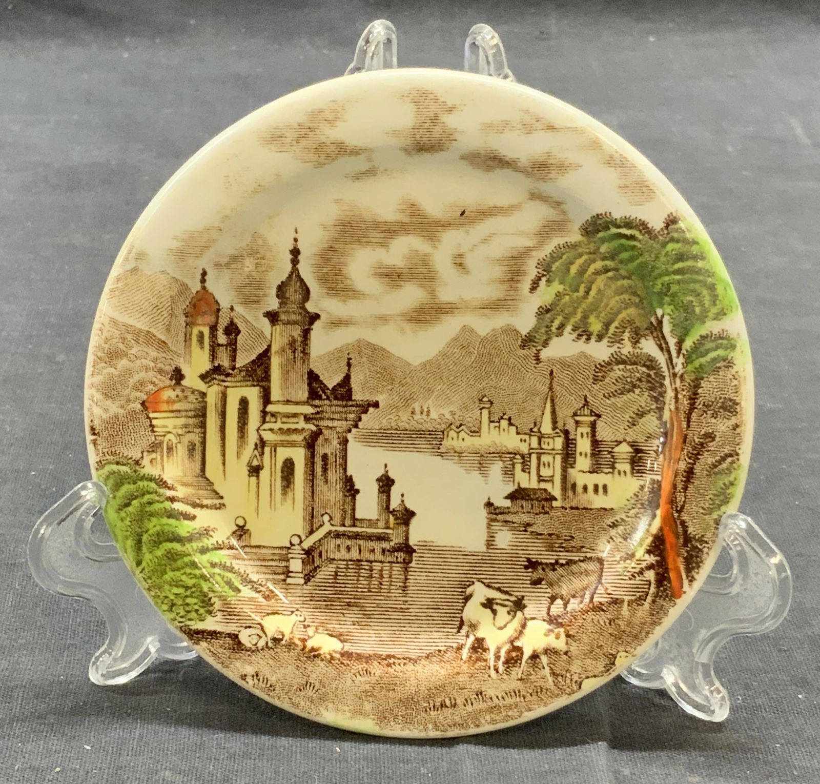 Antique Maling Porcelain Plate, England (1 of 6)
