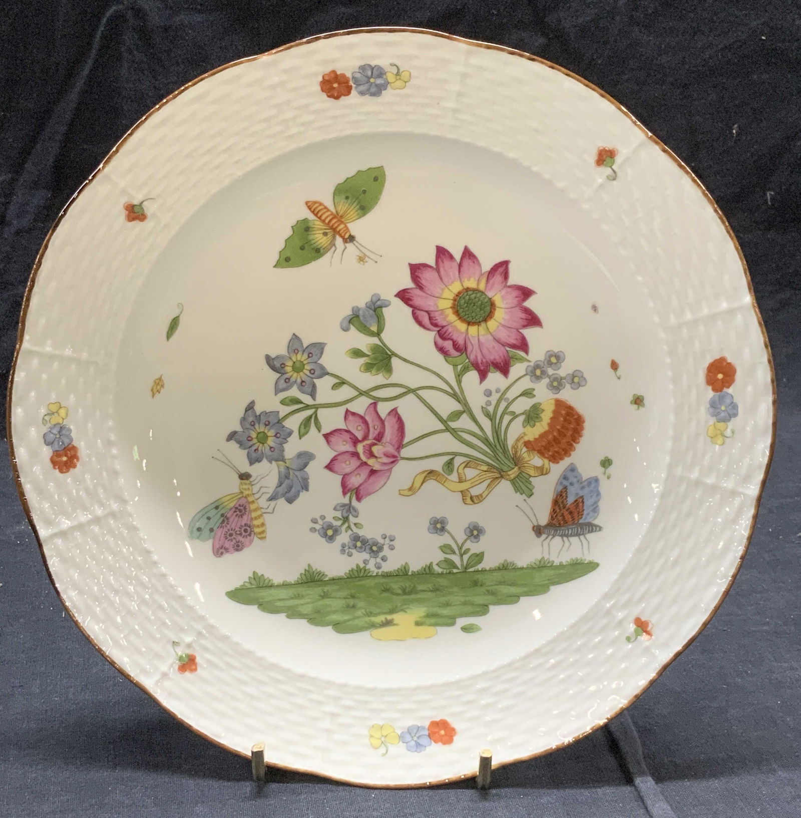 CH FIELD HAVILAND Limoges MEISSEN Porcelain Plate (1 of 7)
