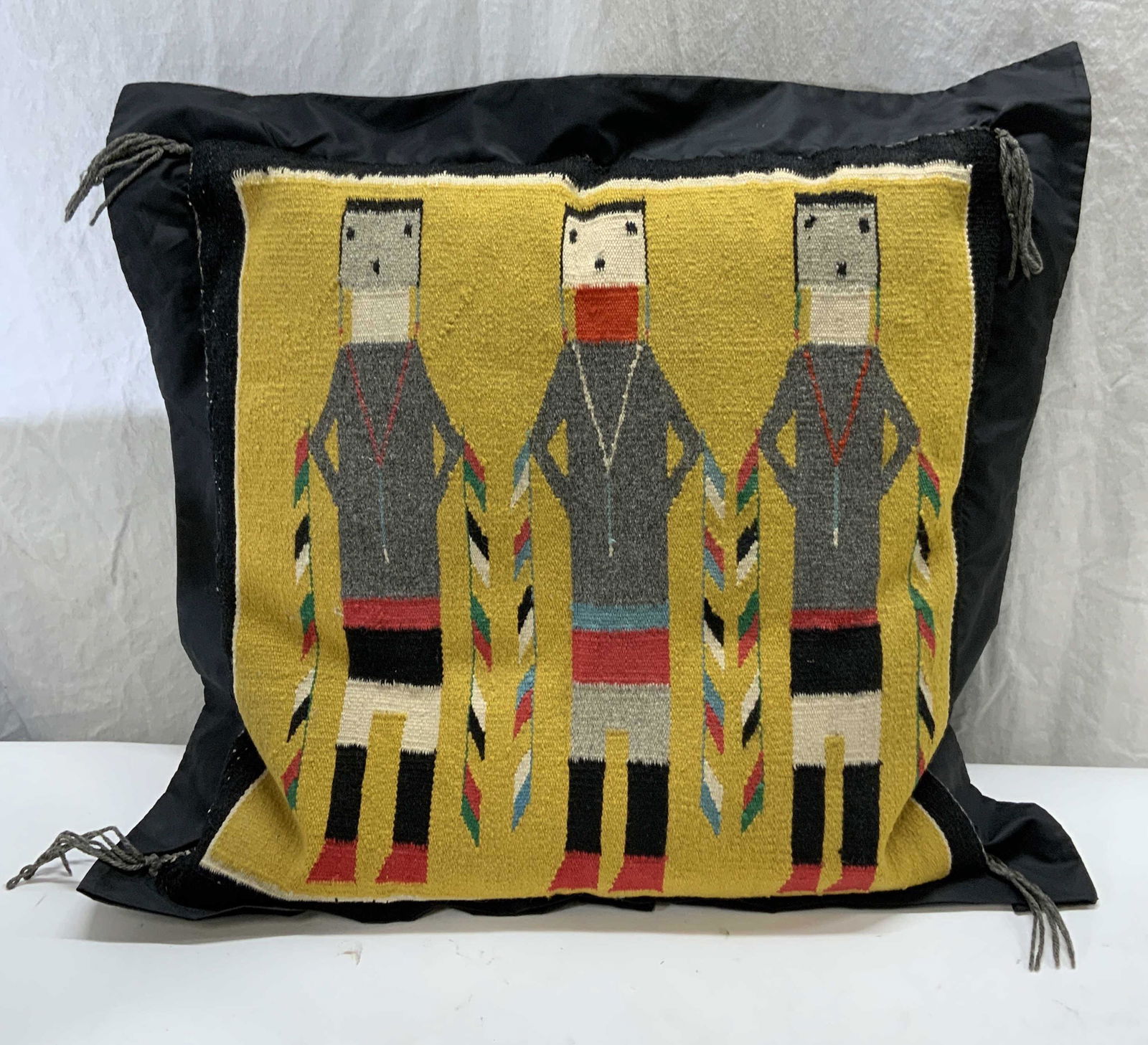 Tribal Figural Tapestry Pillow (1 of 6)