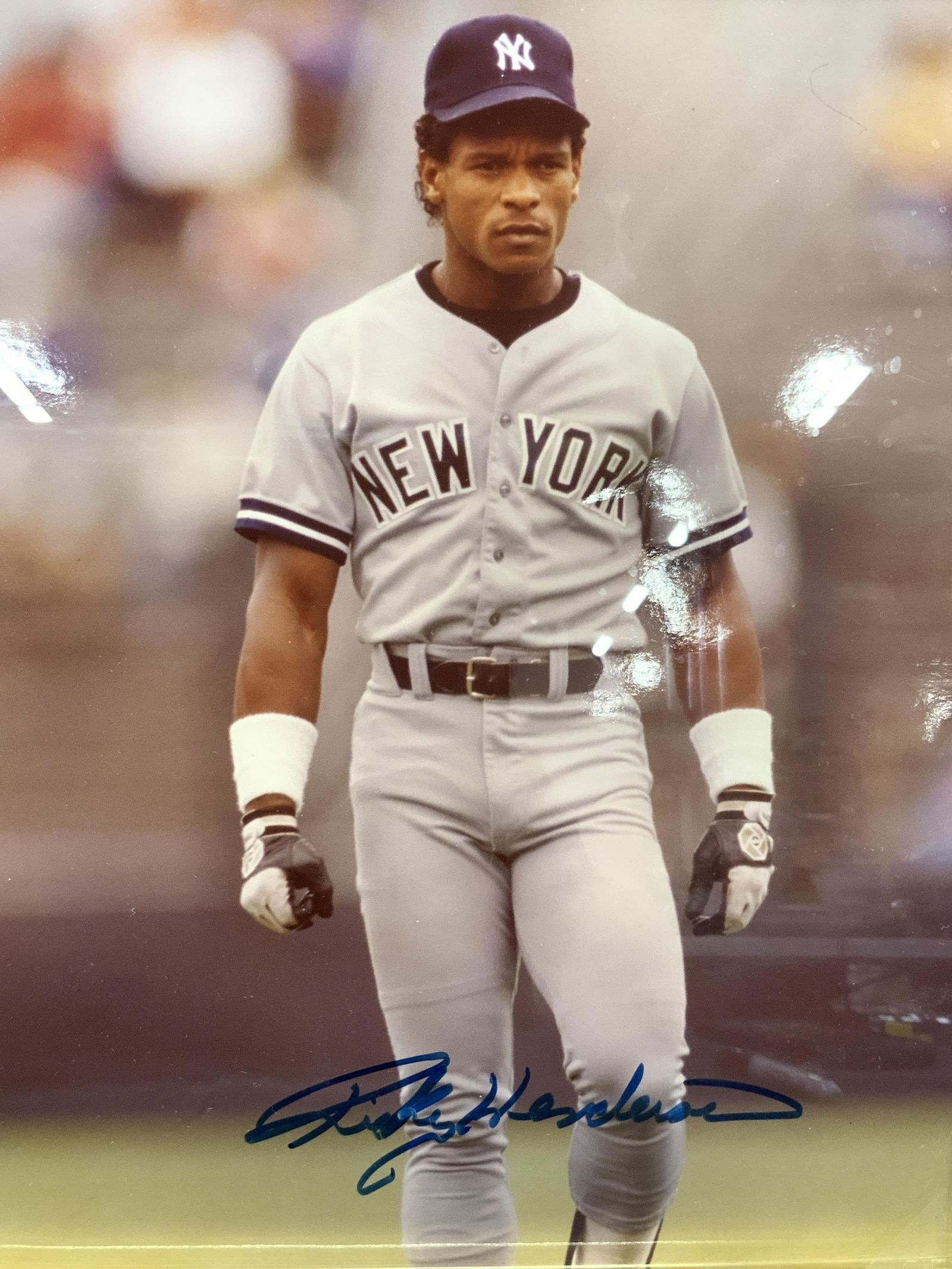 RICKEY HENDERSON Signed NY Yankees Photograph (1 of 6)