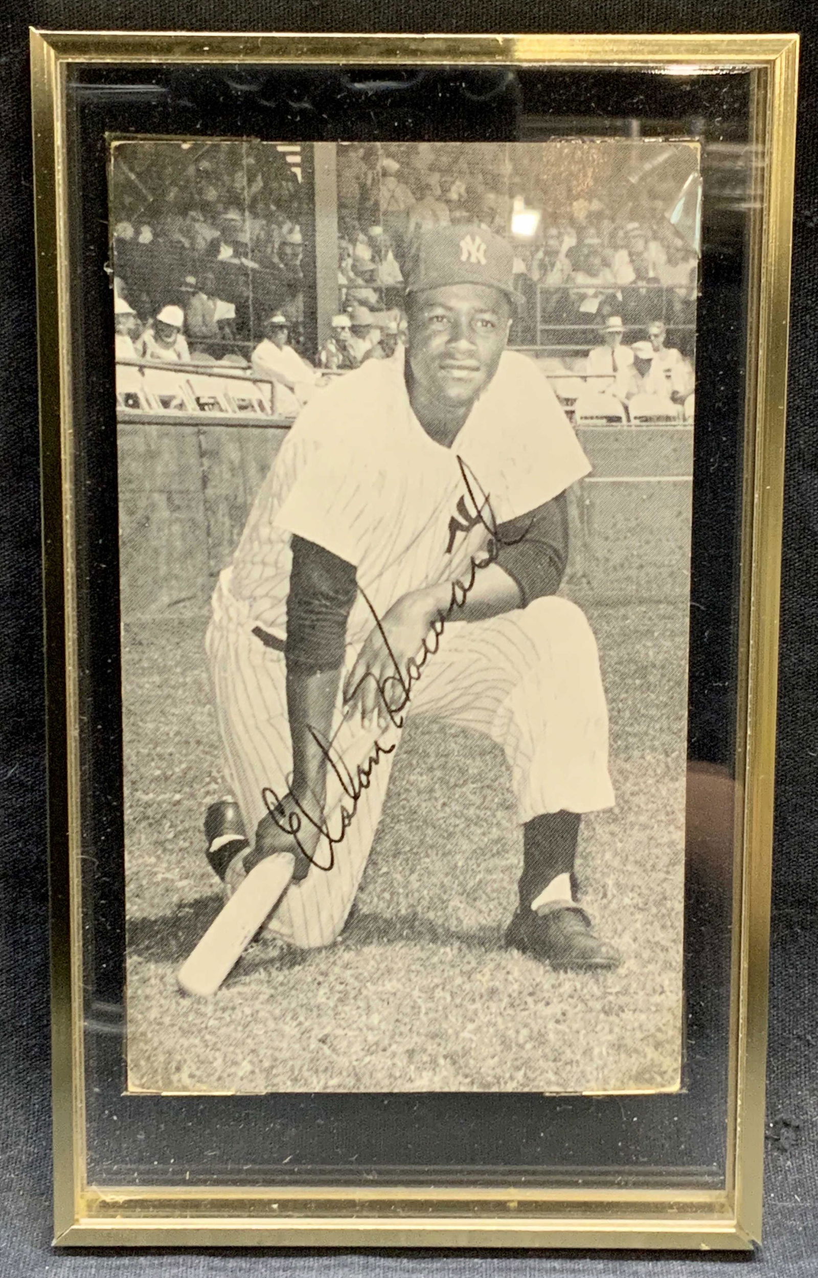 Signed Elston Howard Post Card, NY Yankees (1 of 6)