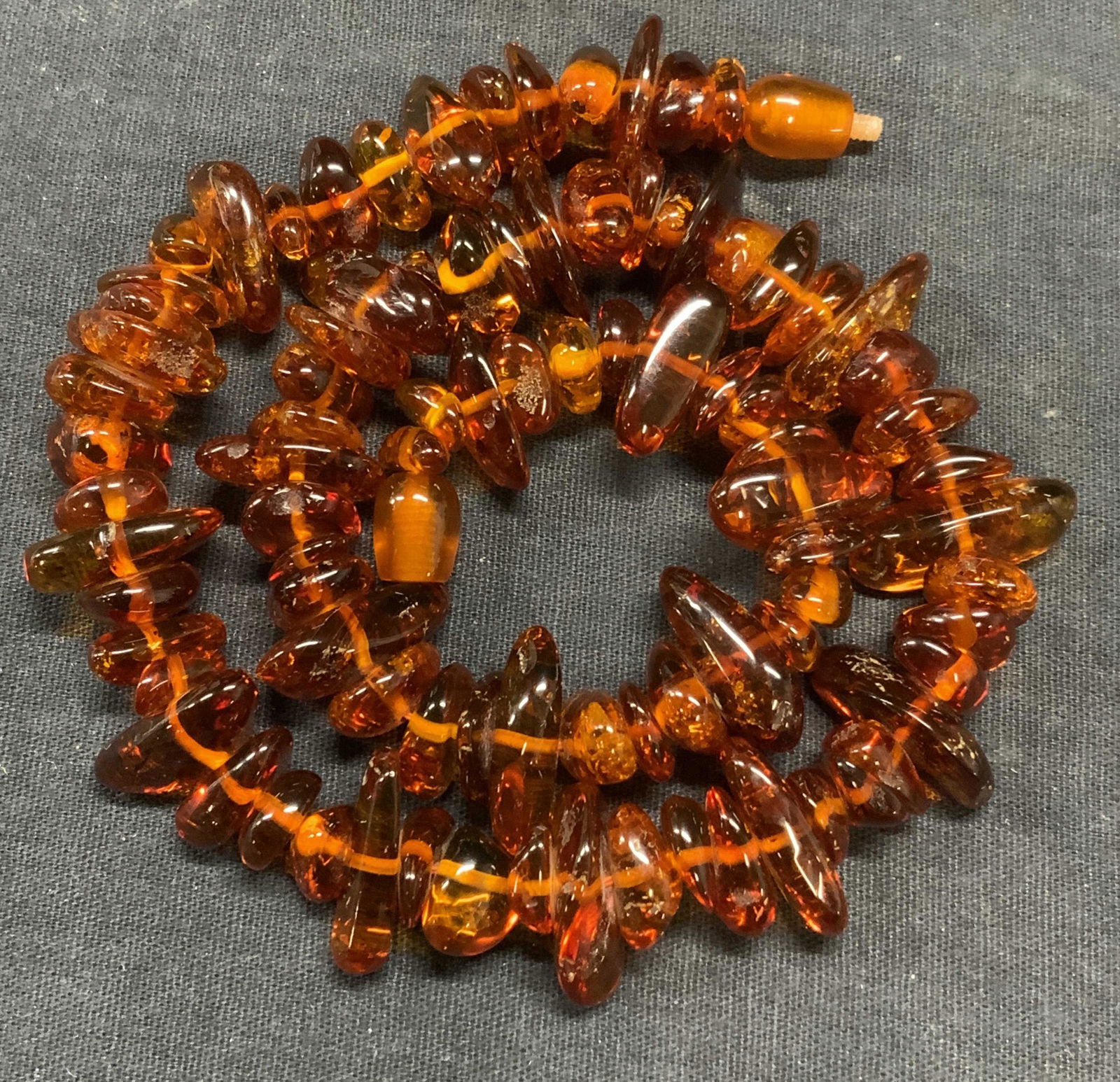 Amber Chip Beaded Necklace, Jewelry (1 of 7)