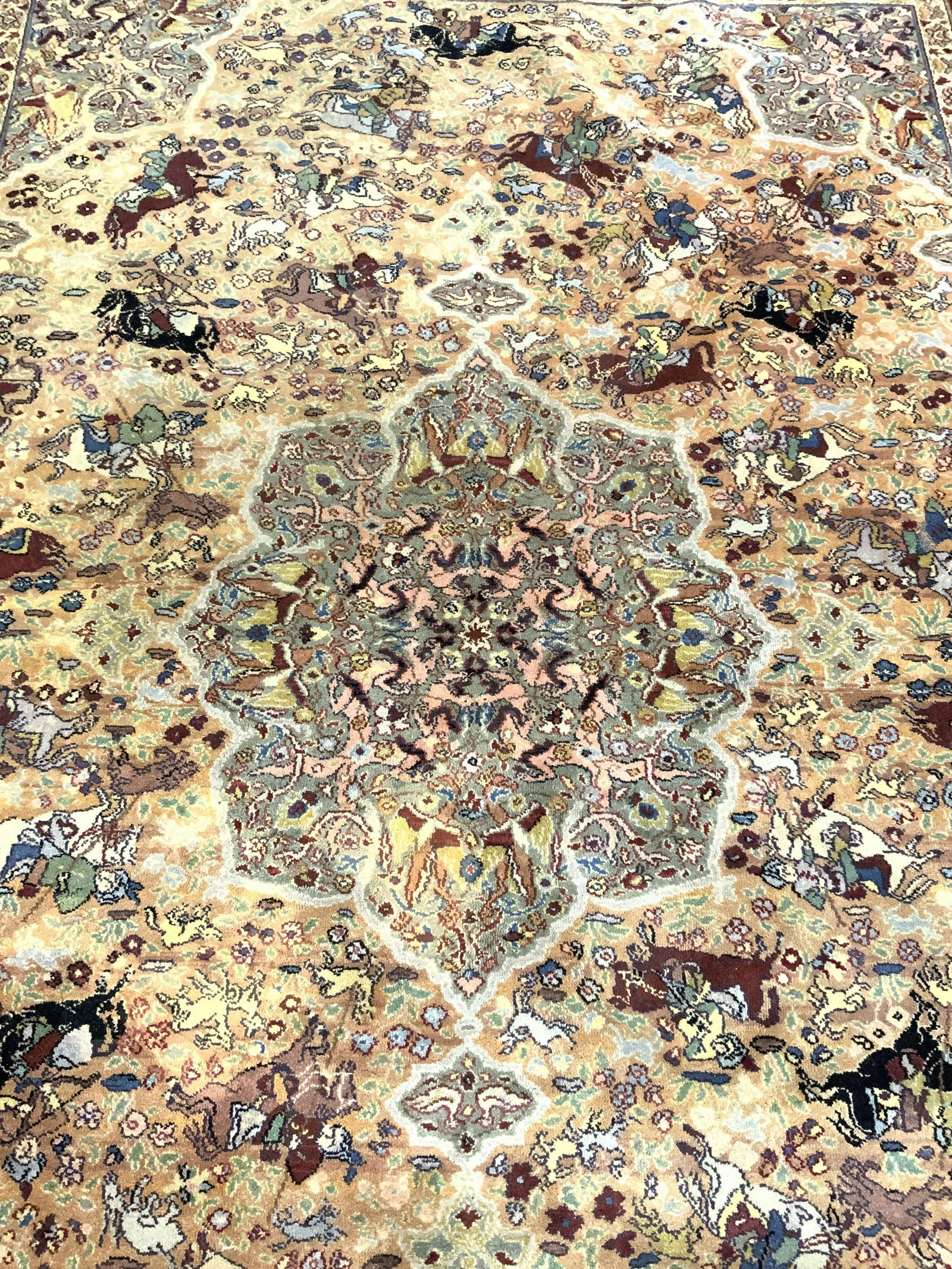 KARASTAN Persian Hunting Room Sized Rug (1 of 10)
