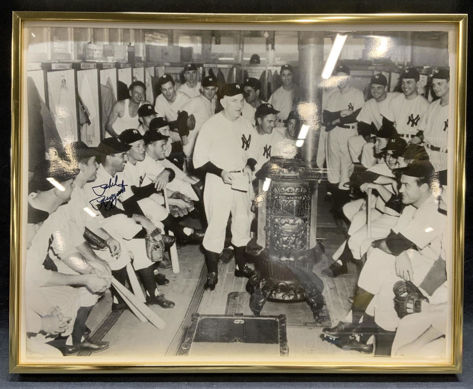 Signed Phil Rizzuto 1950 NY Yankees Photograph (1 of 7)