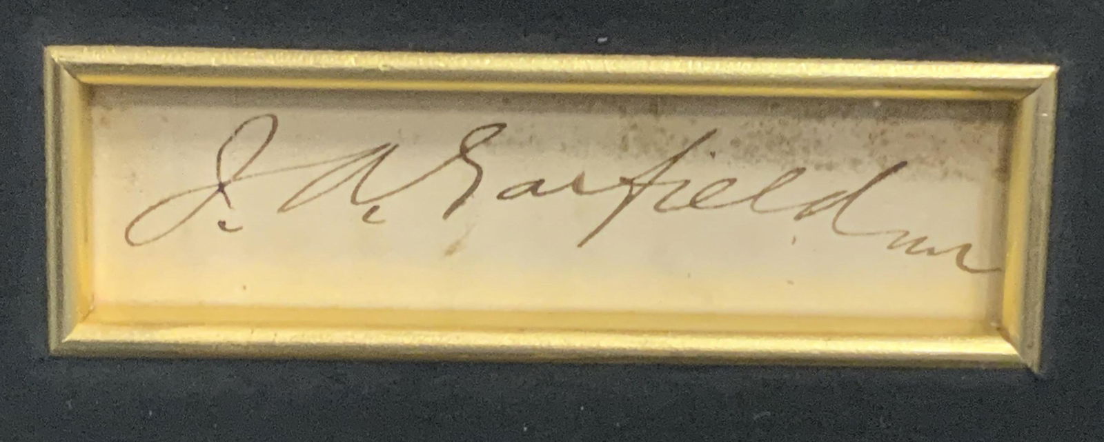 Framed James A. Garfield Signature (1 of 6)